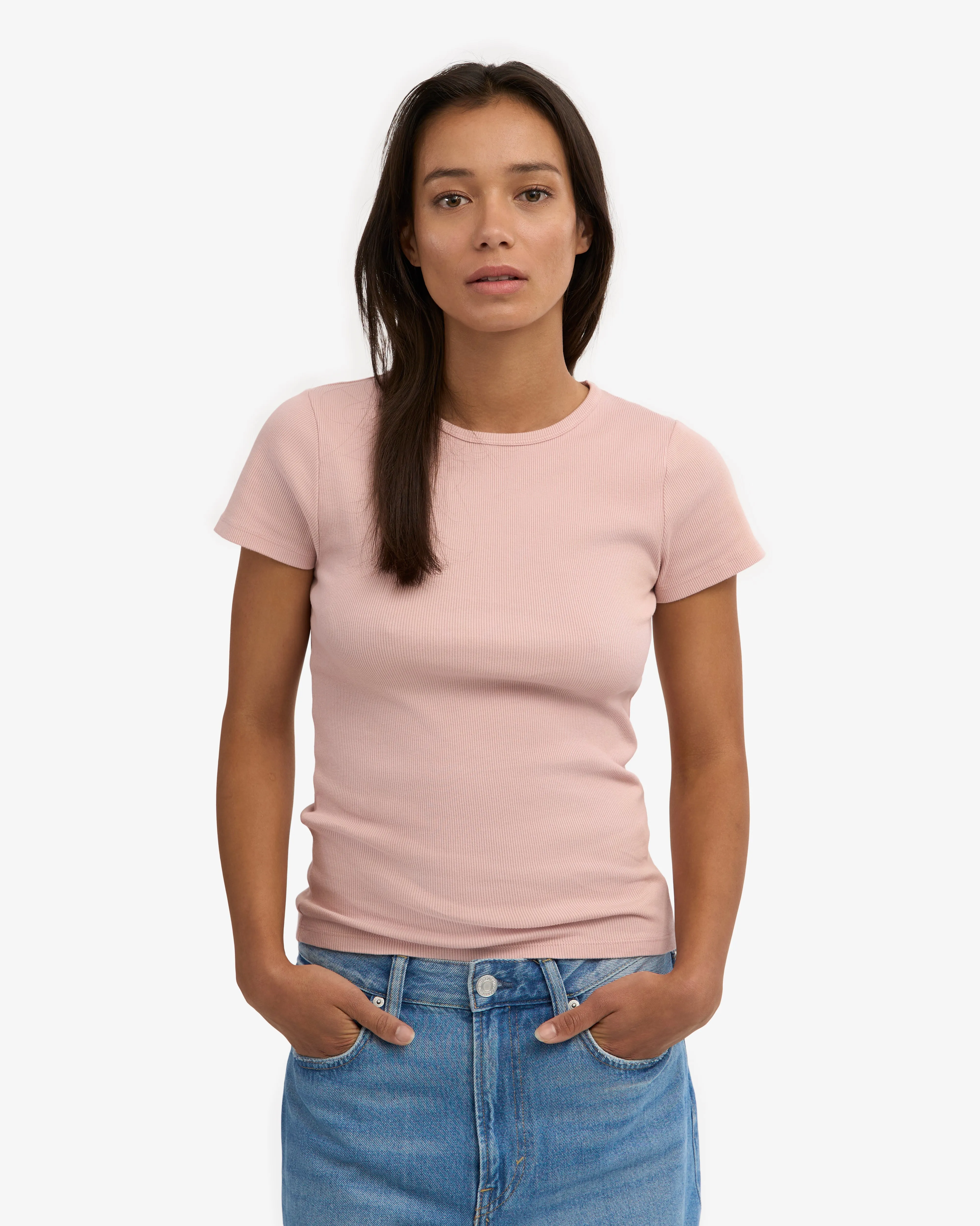 Organic Rib T-Shirt - Faded Pink sold by Colorful Standard product image thumbnail 2