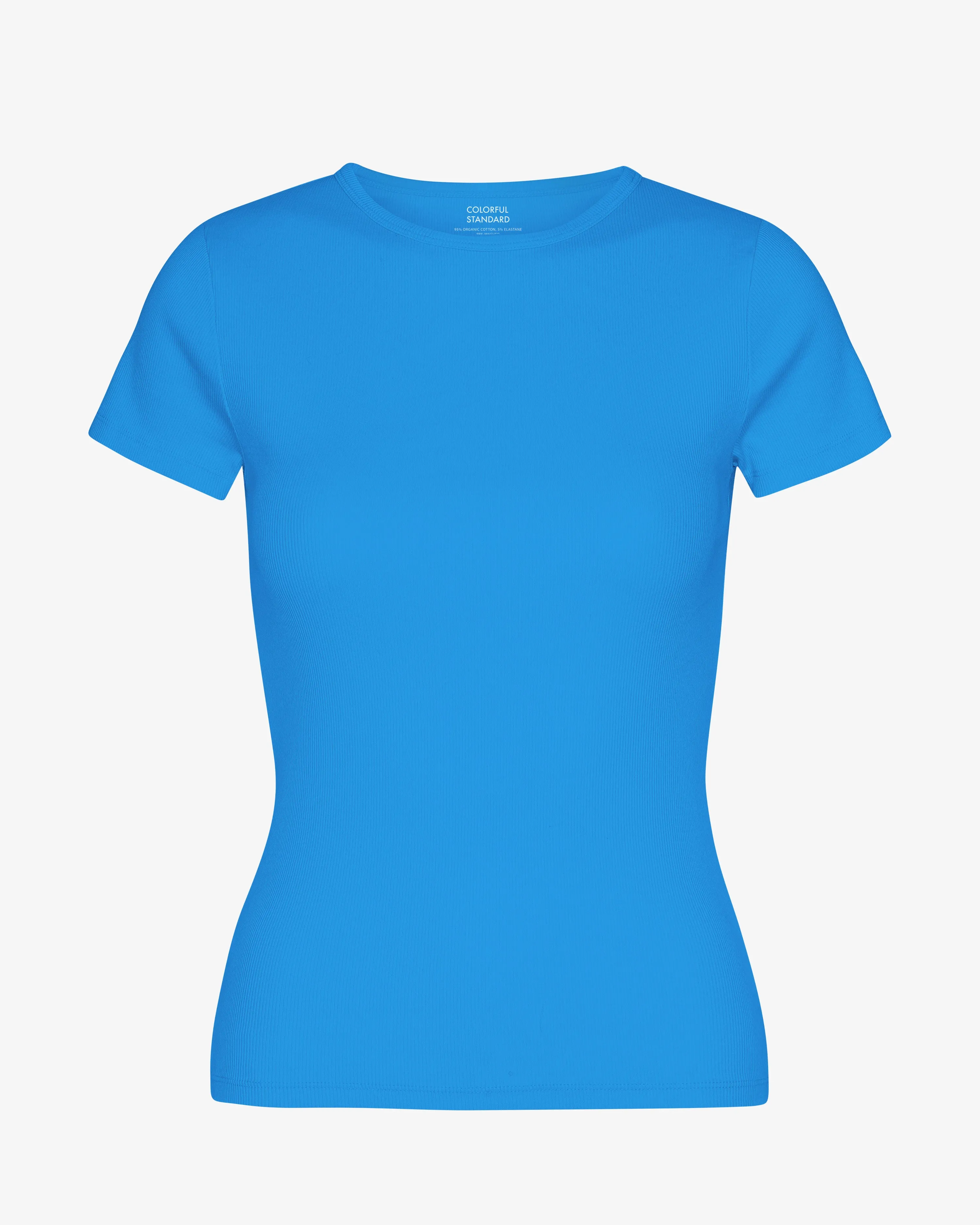 Organic Rib T-Shirt - Pacific Blue sold by Colorful Standard