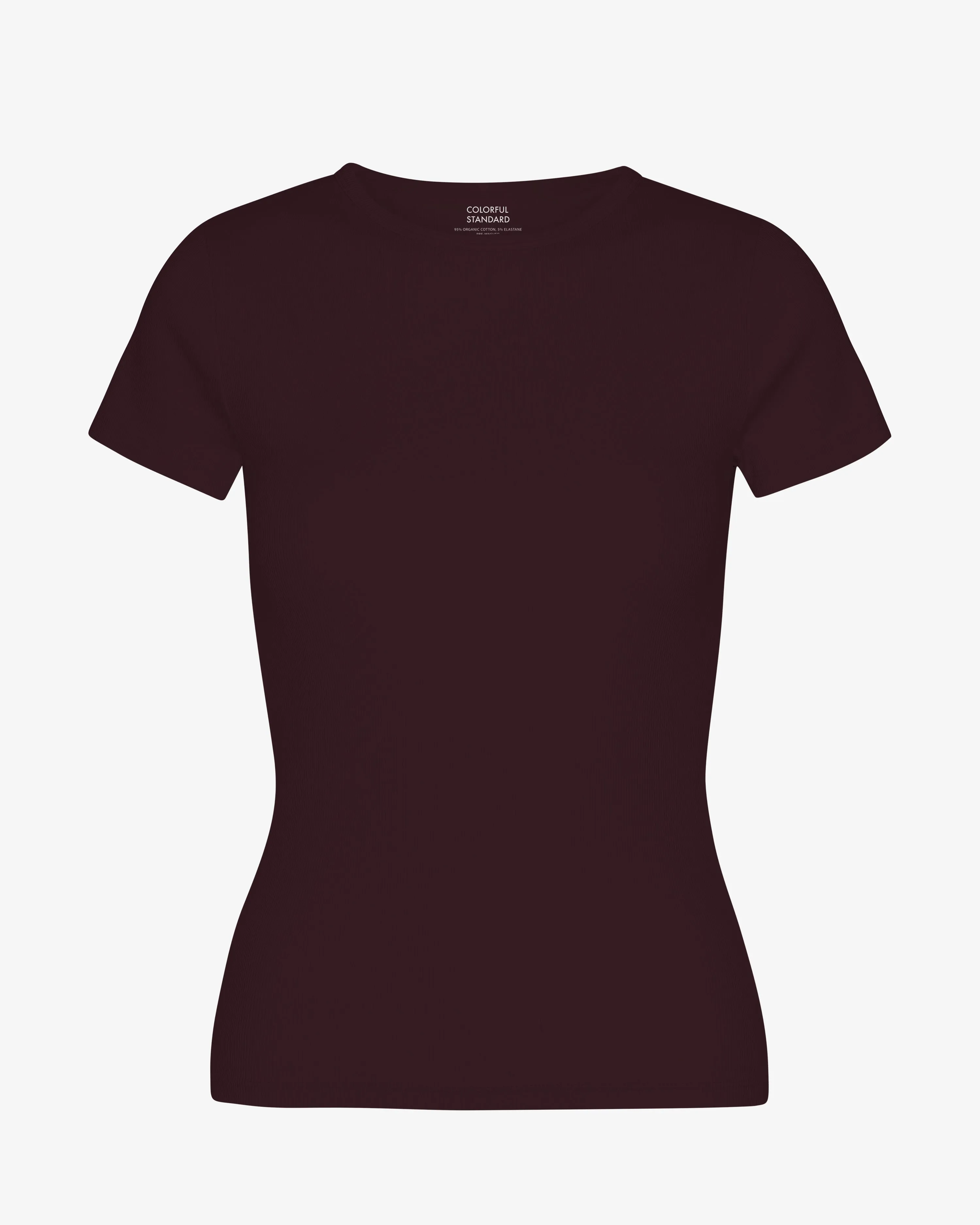 Organic Rib T-Shirt - Oxblood Red sold by Colorful Standard