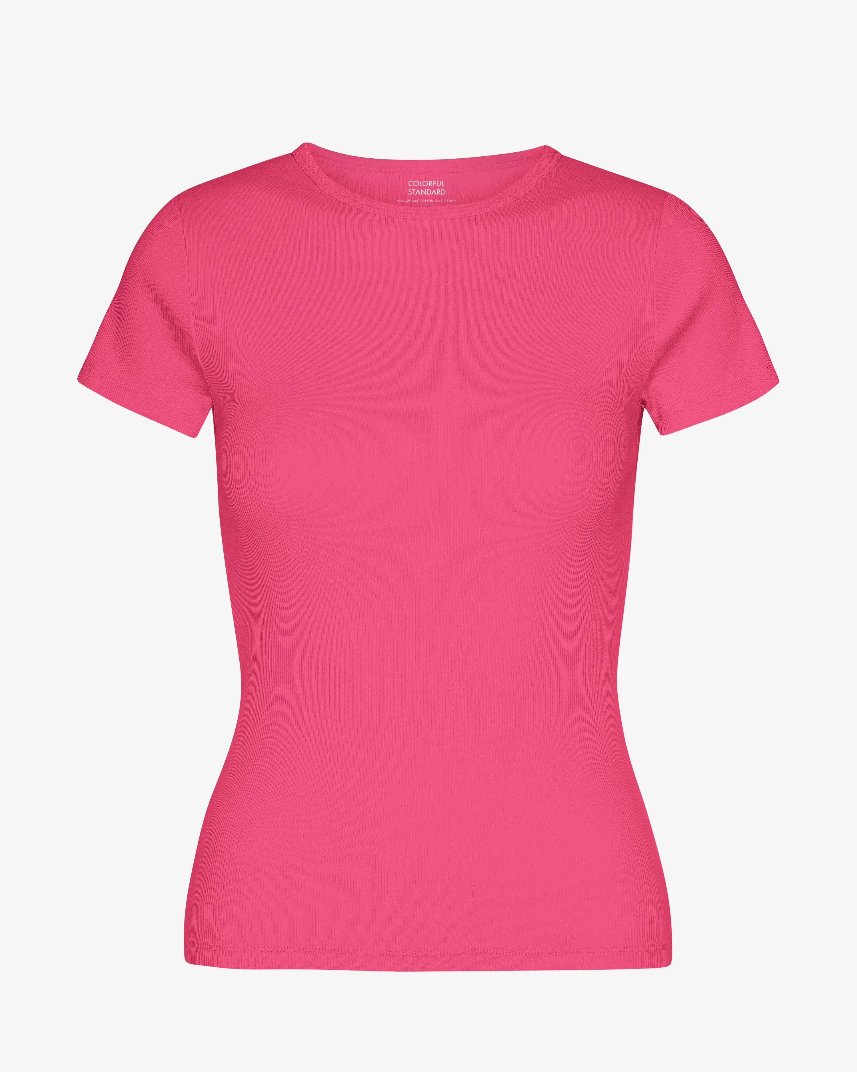 Organic Rib T-Shirt - Bubblegum Pink sold by Colorful Standard