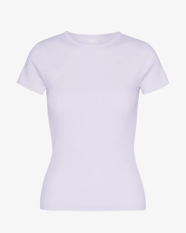 Organic Rib T-Shirt - Soft Lavender sold by Colorful Standard
