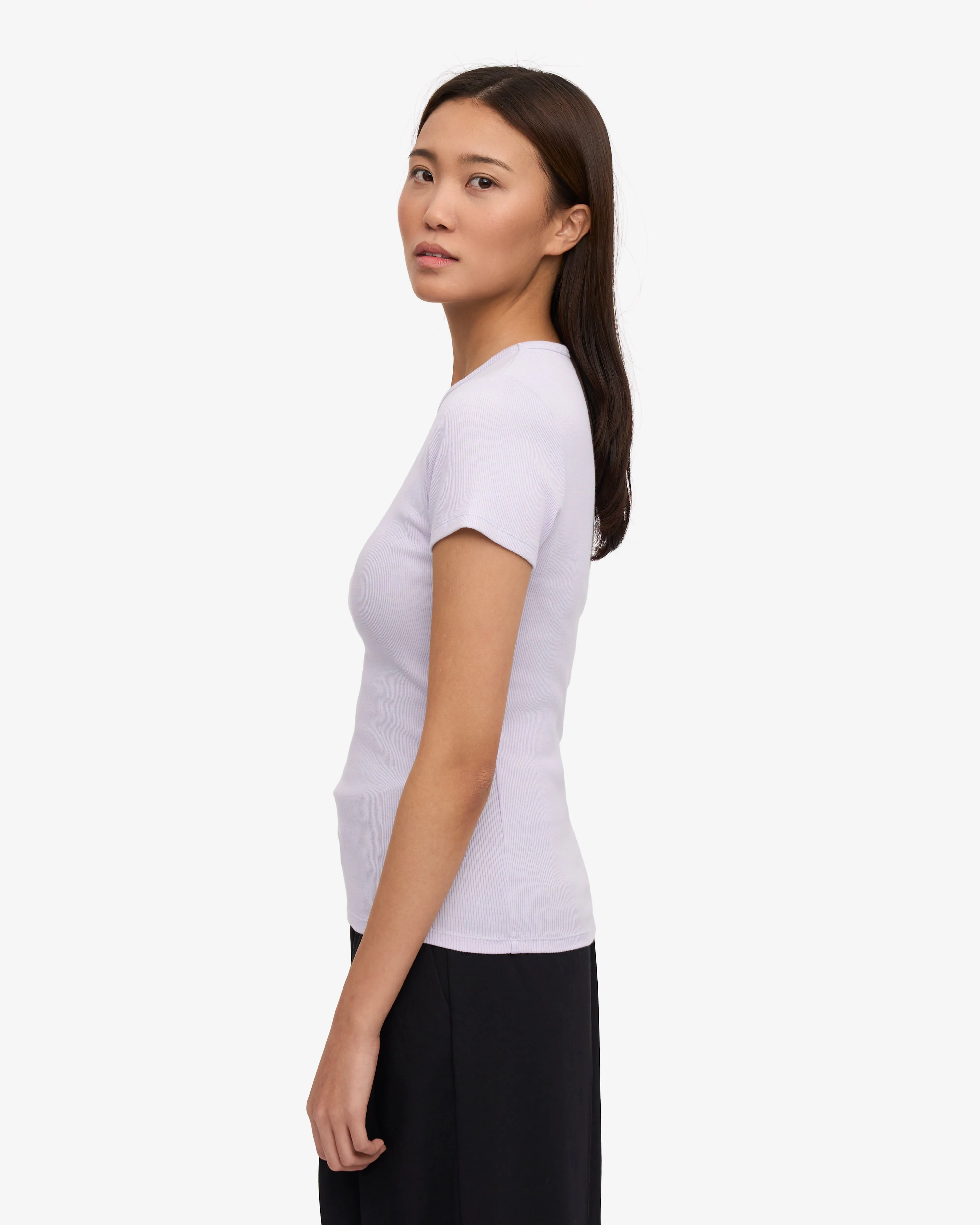 Organic Rib T-Shirt - Soft Lavender sold by Colorful Standard product image thumbnail 3