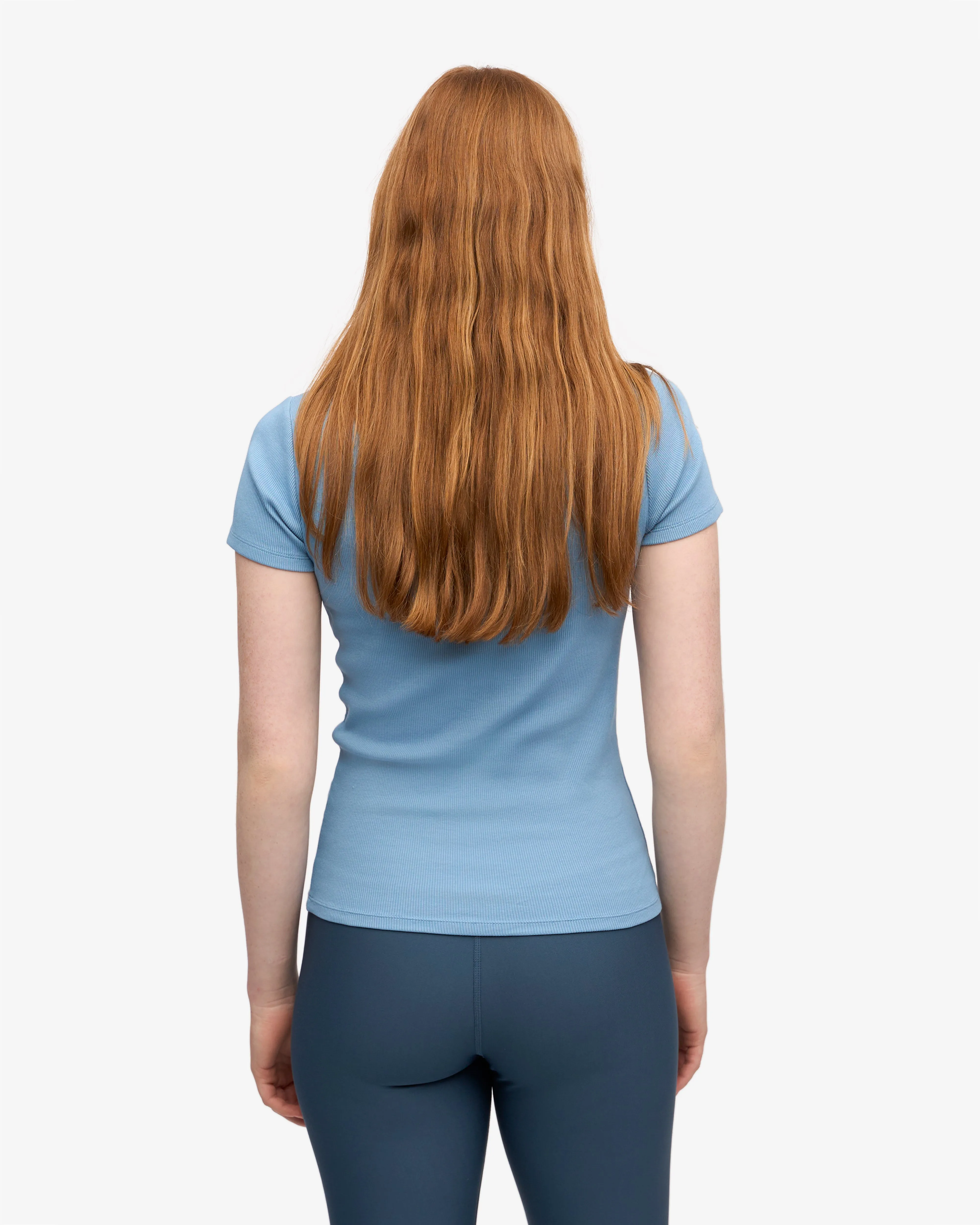 Organic Rib T-Shirt - Seaside Blue sold by Colorful Standard product image thumbnail 4