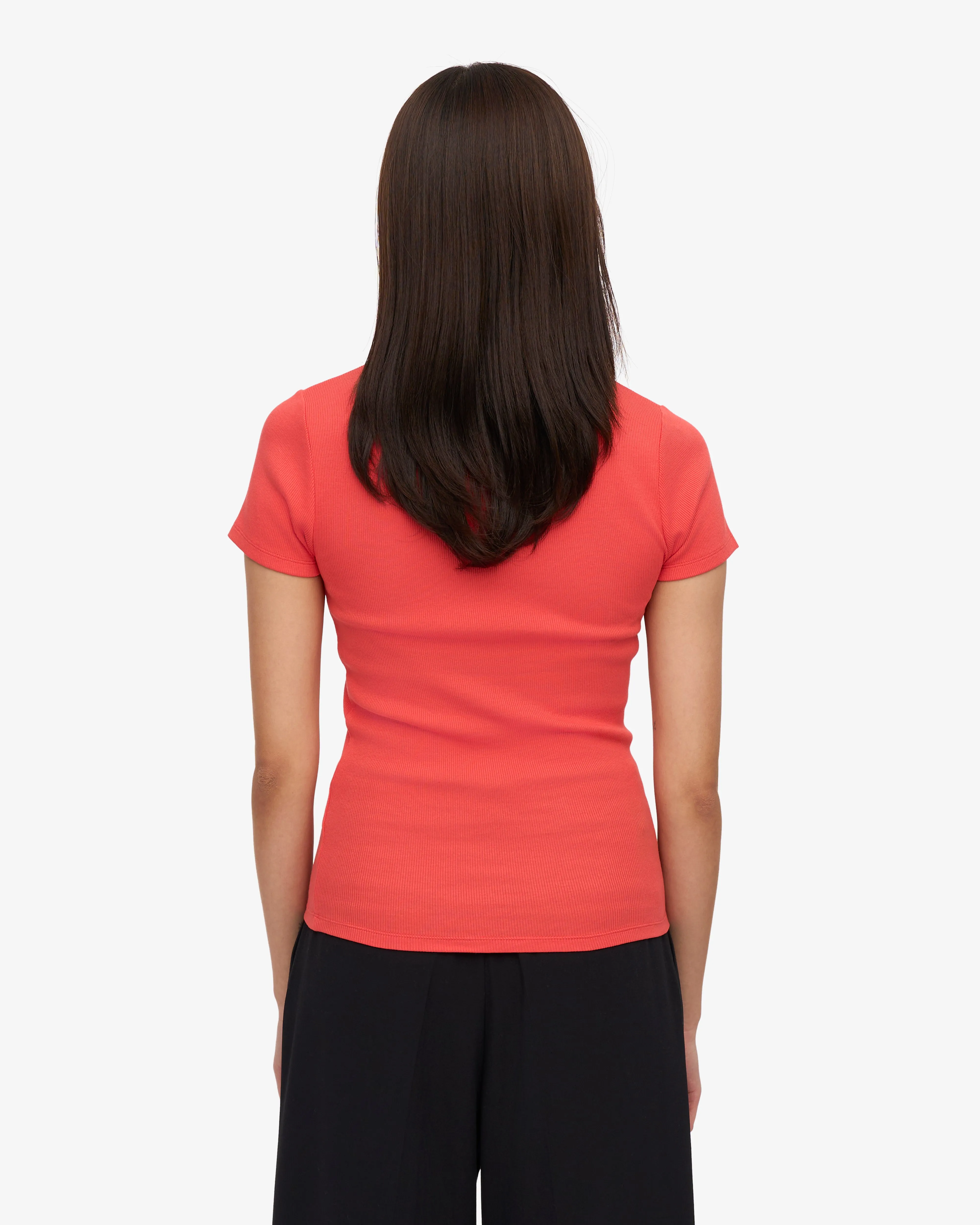 Organic Rib T-Shirt - Red Tangerine sold by Colorful Standard product image thumbnail 4