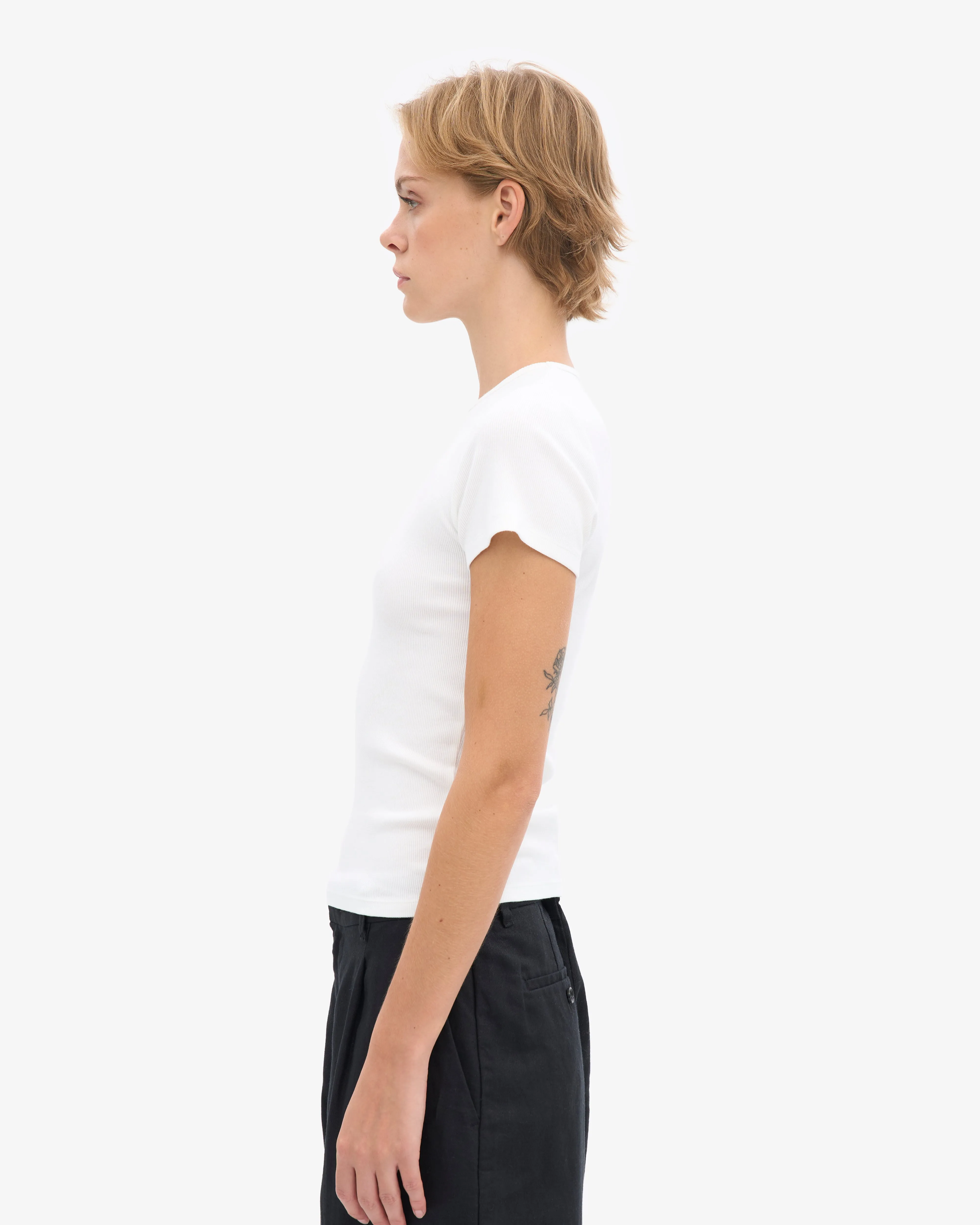 Organic Rib T-Shirt - Optical White sold by Colorful Standard product image thumbnail 3