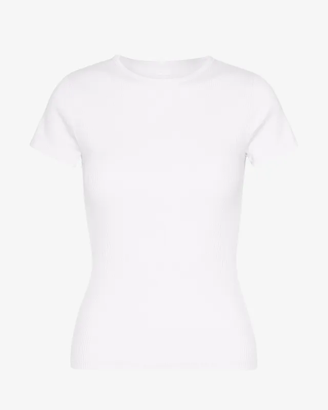 Organic Rib T-Shirt - Optical White sold by Colorful Standard