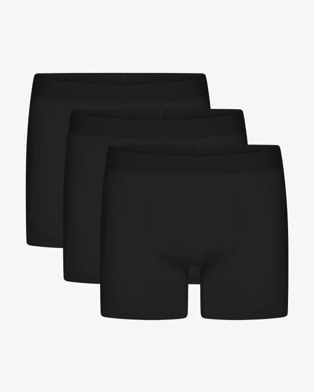 Organic Boxer Briefs 3 Pack - Deep Black sold by Colorful Standard