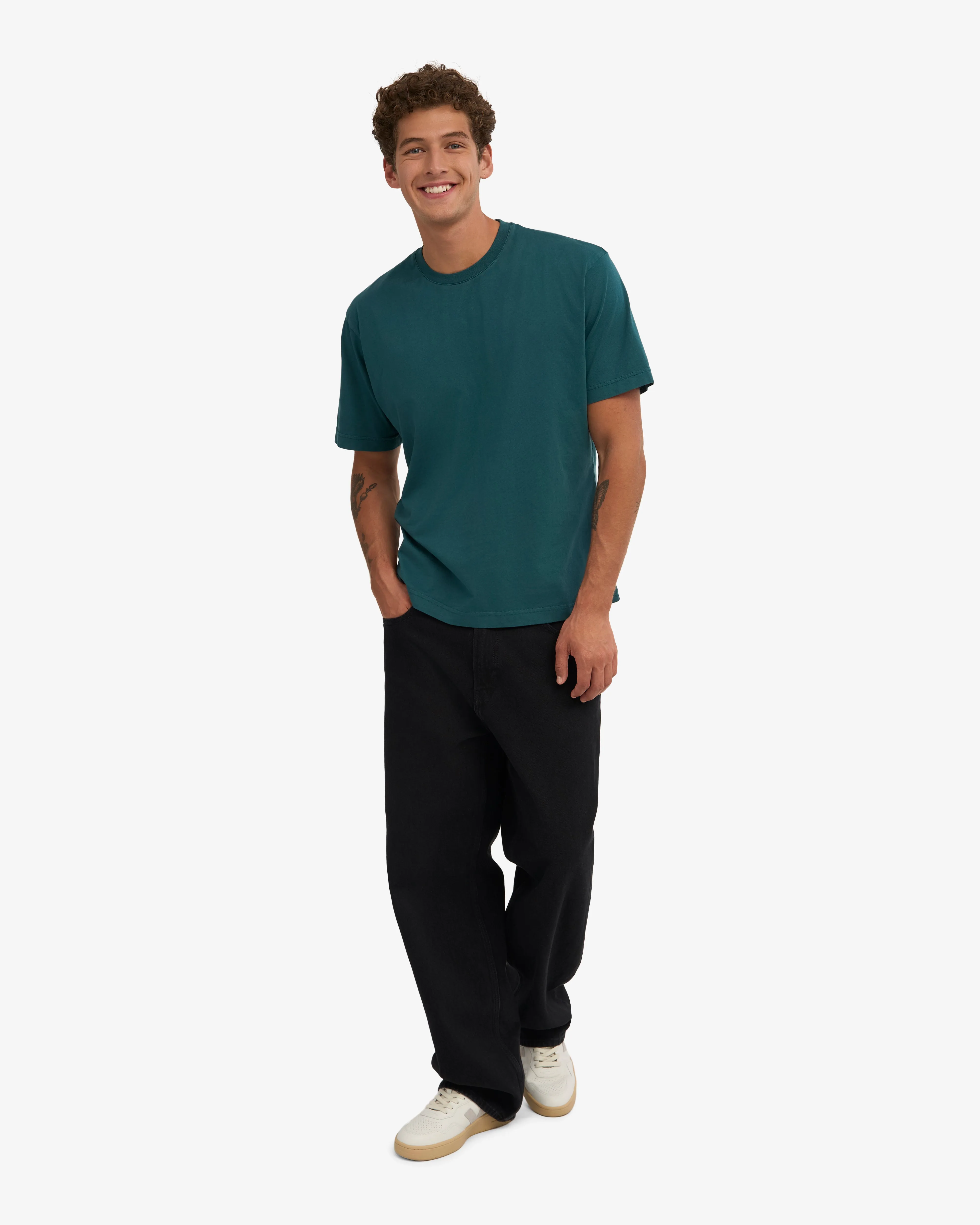Oversized Organic T-Shirt - Ocean Green sold by Colorful Standard product image thumbnail 5