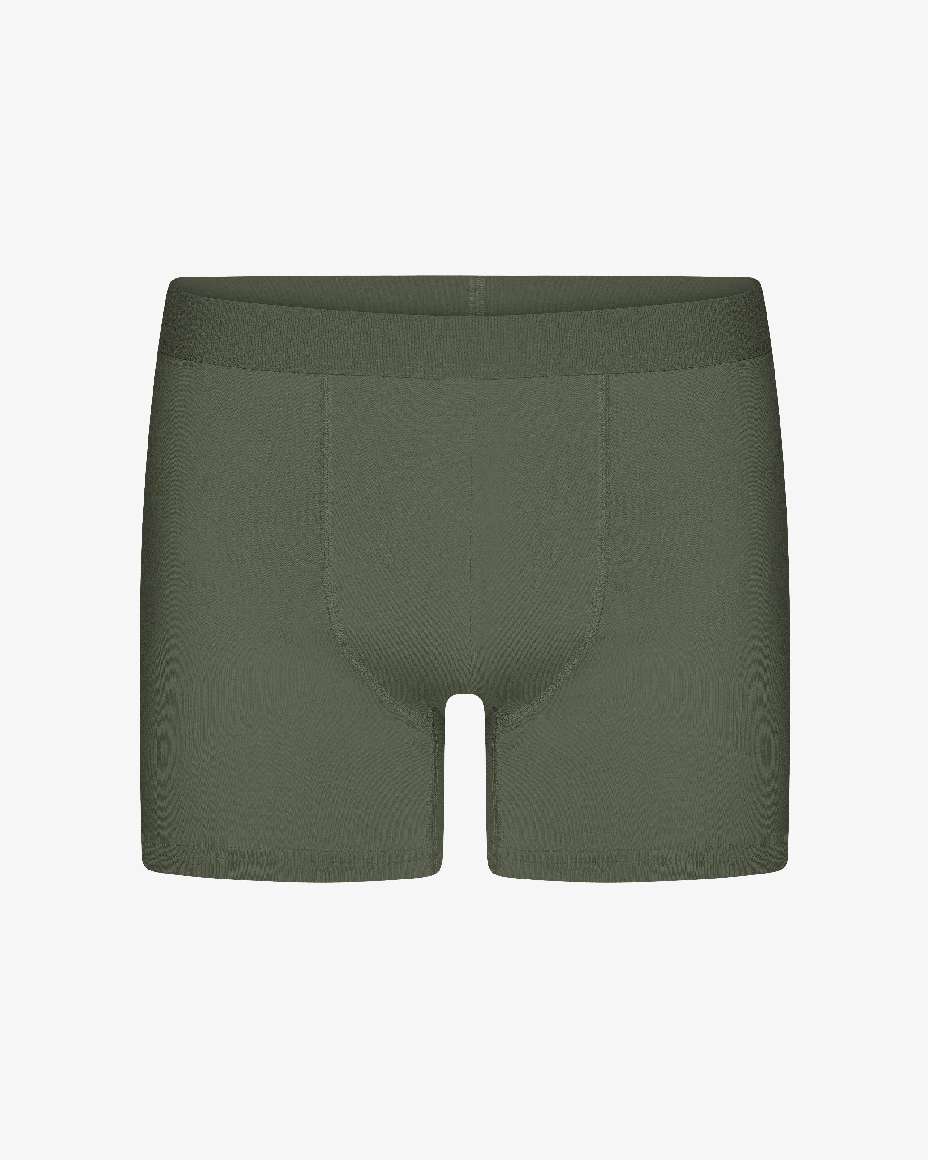 Classic Organic Boxer Briefs - Dusty Olive sold by Colorful Standard