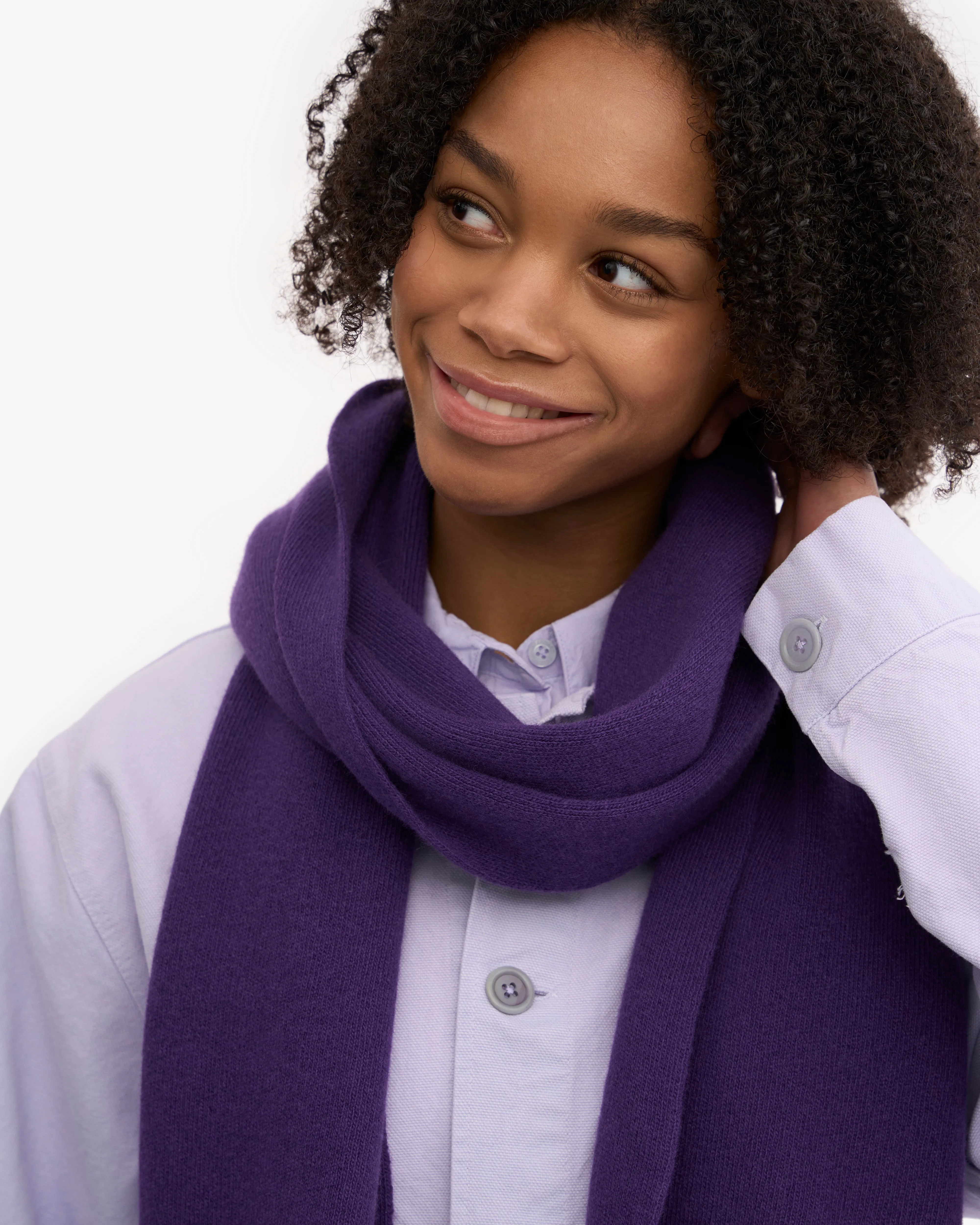 Merino Wool Scarf - Ultra Violet sold by Colorful Standard product image thumbnail 4