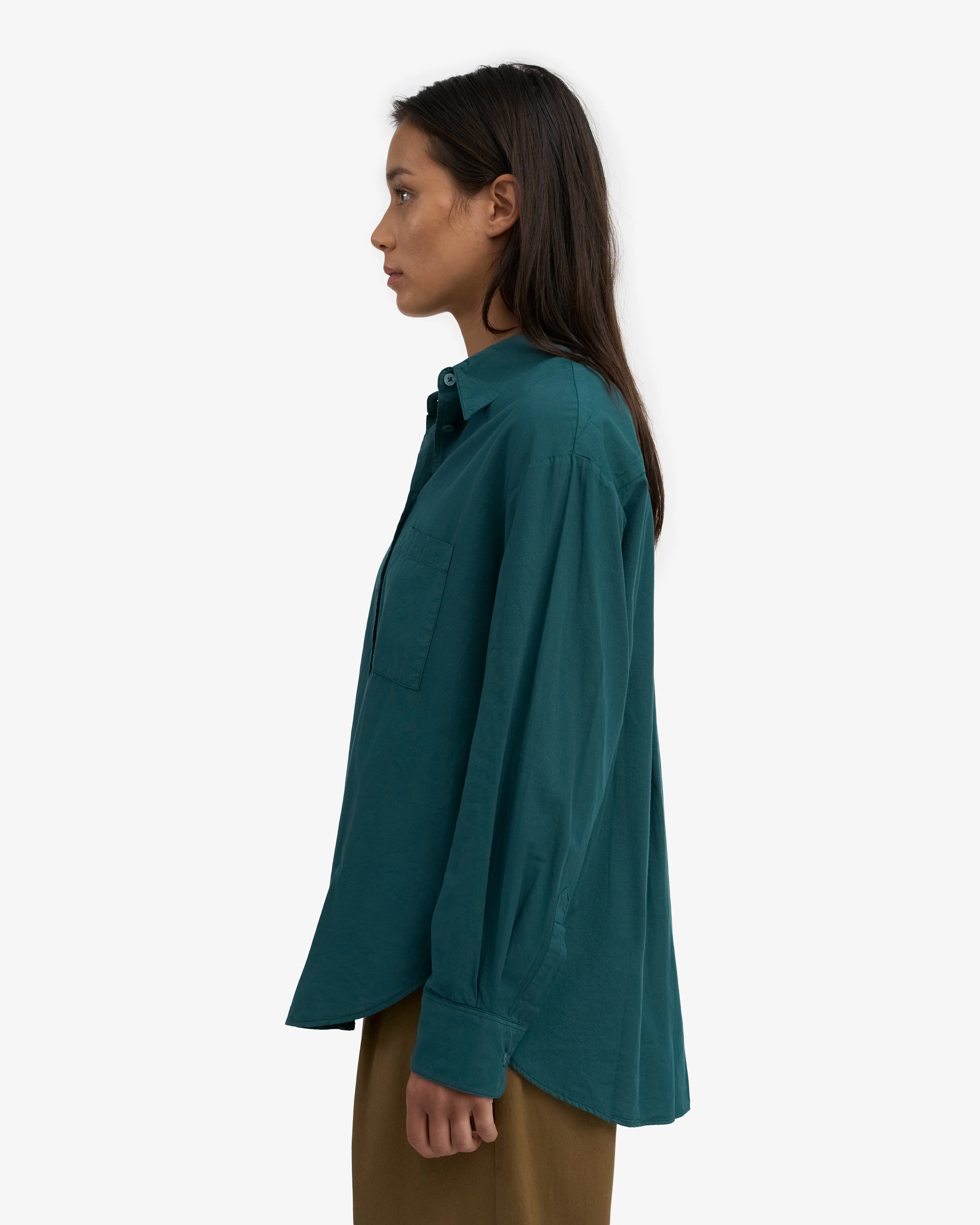 Organic Oversized Shirt - Ocean Green sold by Colorful Standard product image thumbnail 3