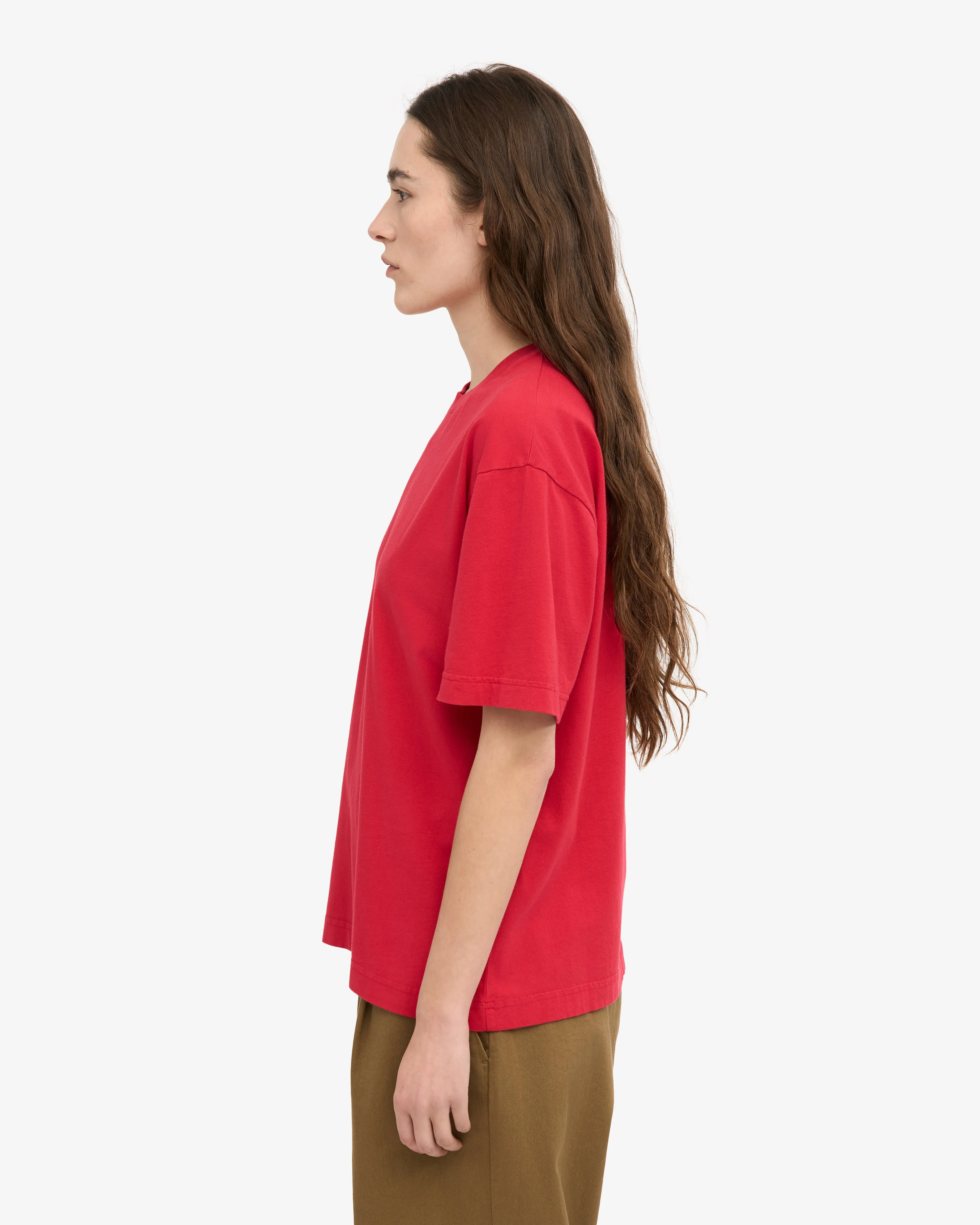 Oversized Organic T-Shirt - Scarlet Red sold by Colorful Standard product image thumbnail 3