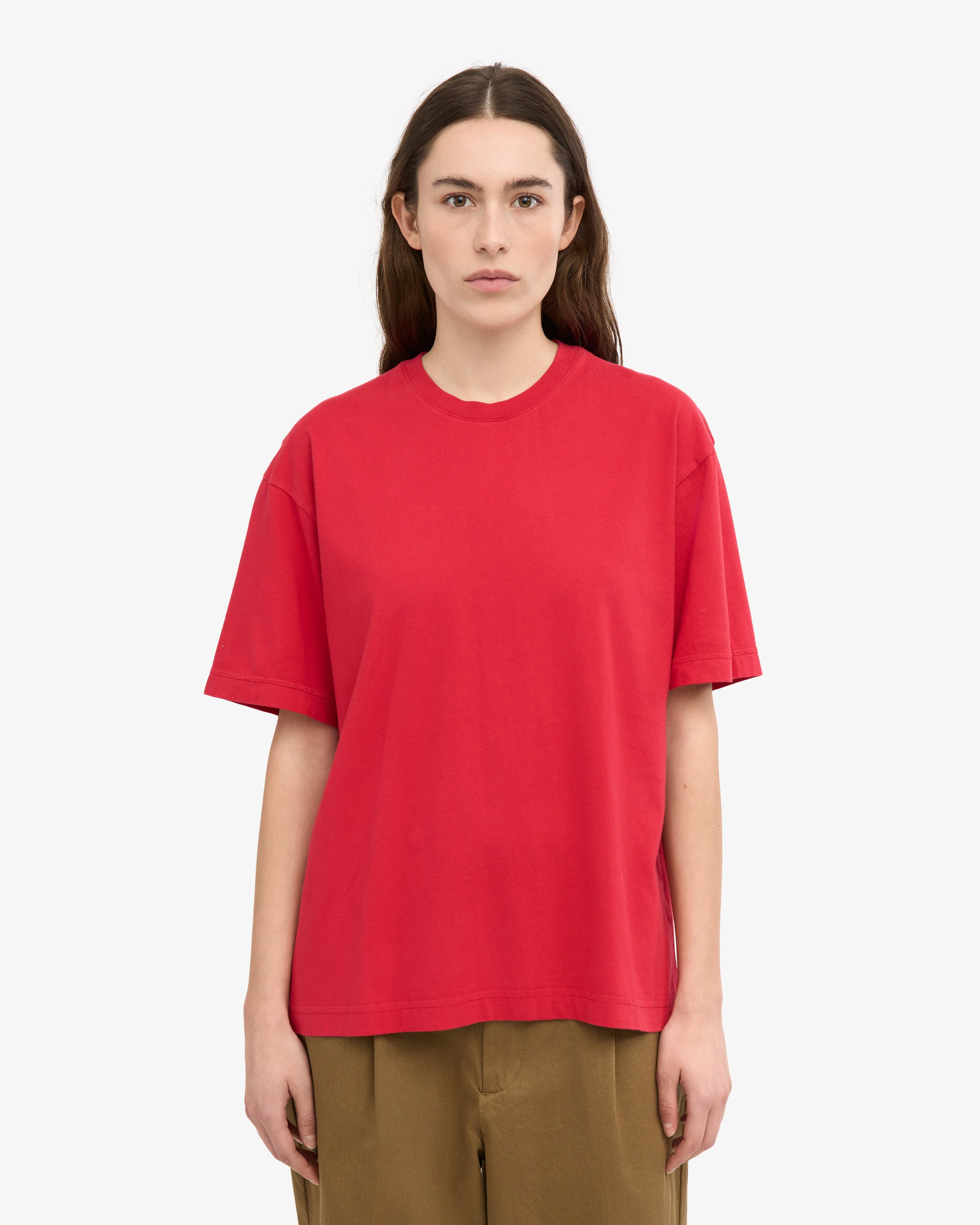 Oversized Organic T-Shirt - Scarlet Red sold by Colorful Standard product image thumbnail 2