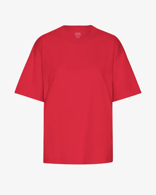 Oversized Organic T-Shirt - Scarlet Red sold by Colorful Standard