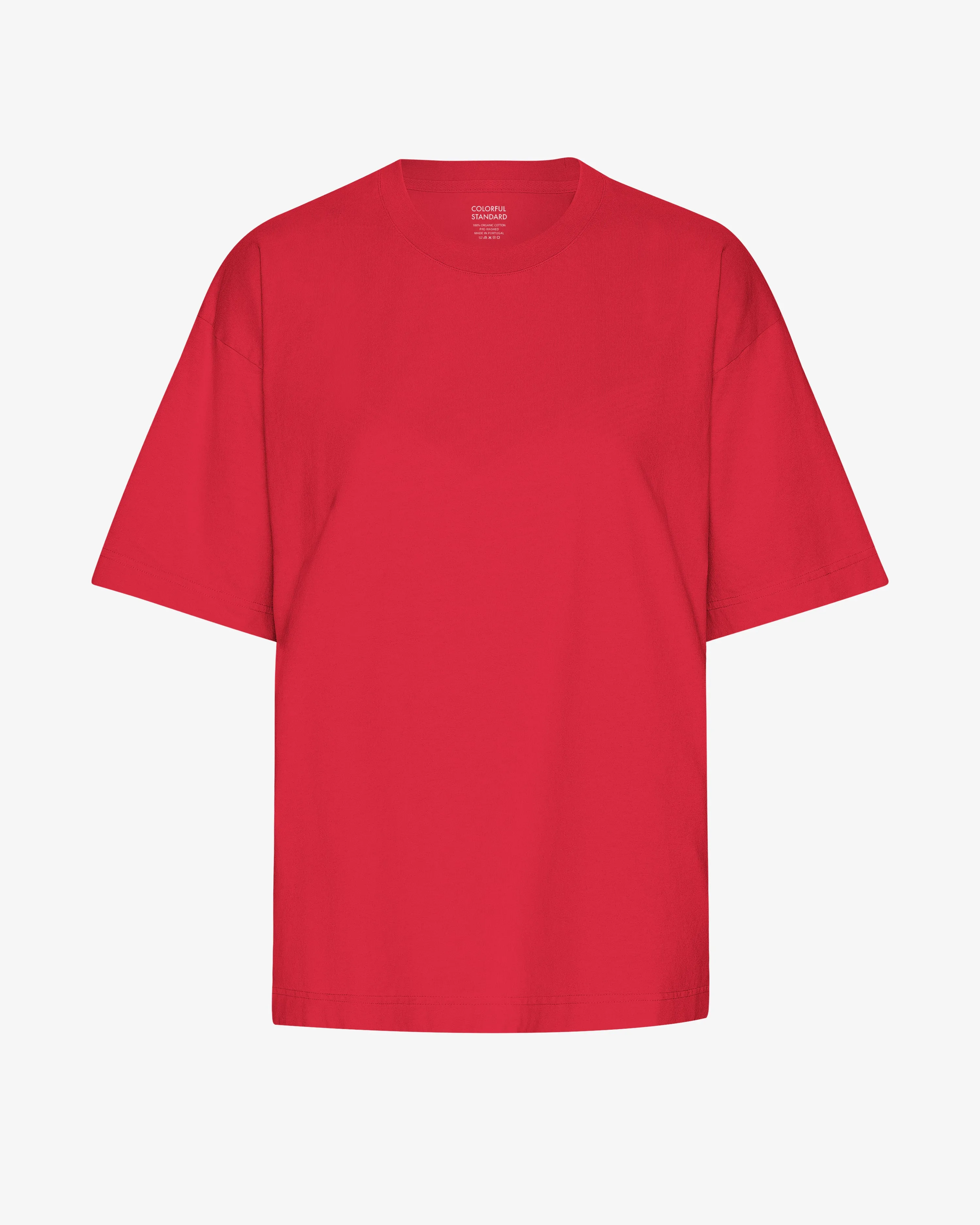 Oversized Organic T-Shirt - Scarlet Red sold by Colorful Standard