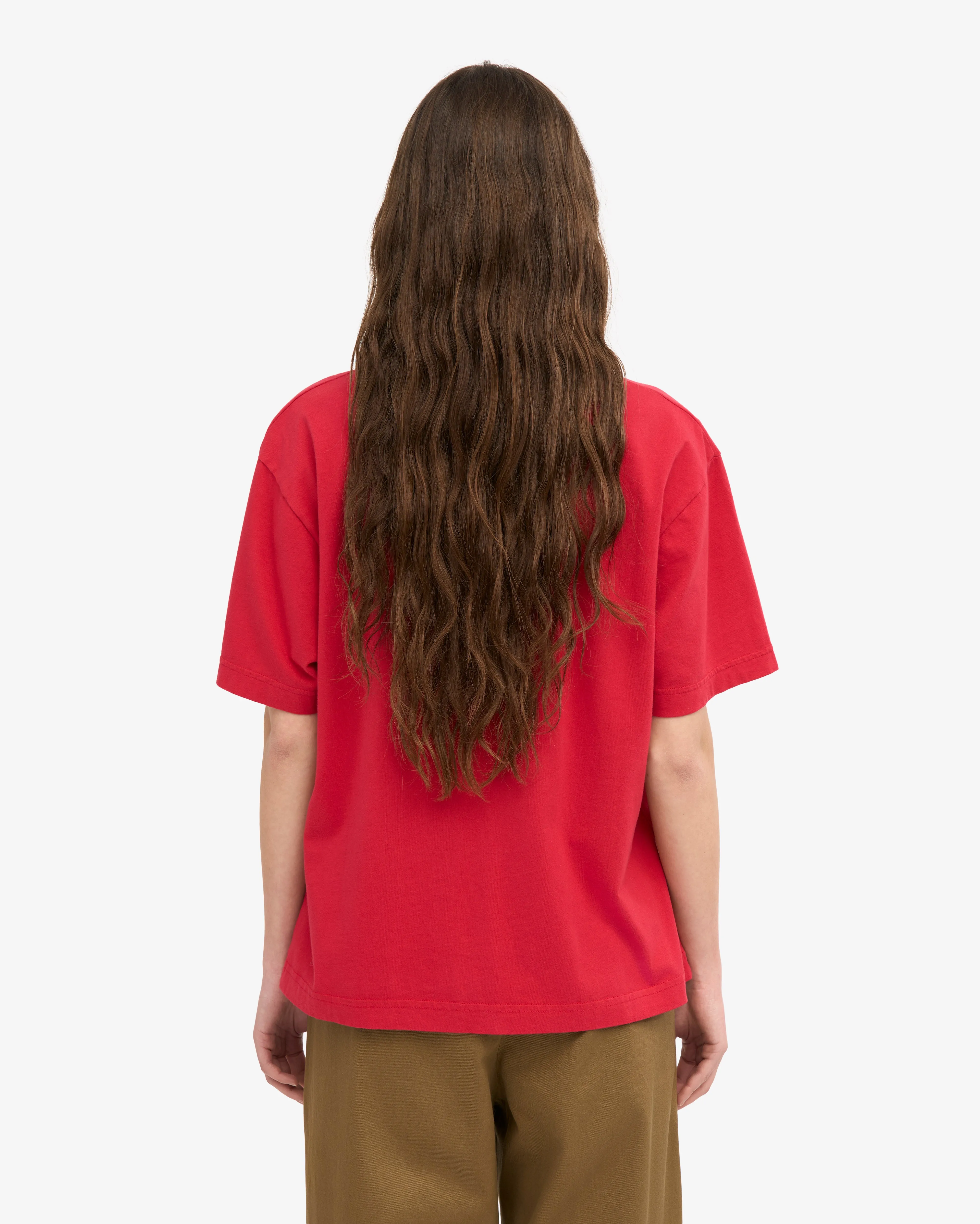 Oversized Organic T-Shirt - Scarlet Red sold by Colorful Standard product image thumbnail 4