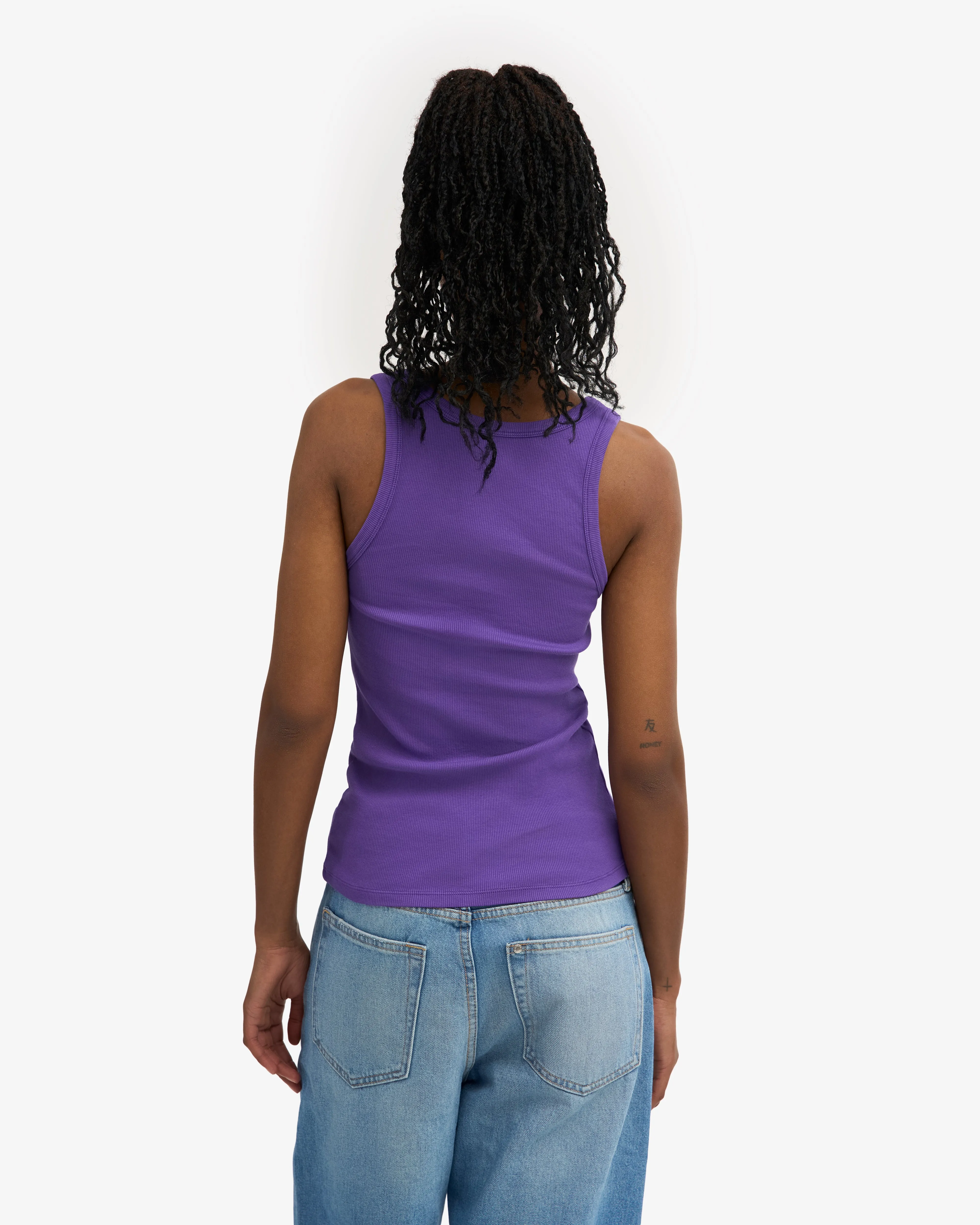 Women Organic Rib Tank Top - Ultra Violet sold by Colorful Standard product image thumbnail 4