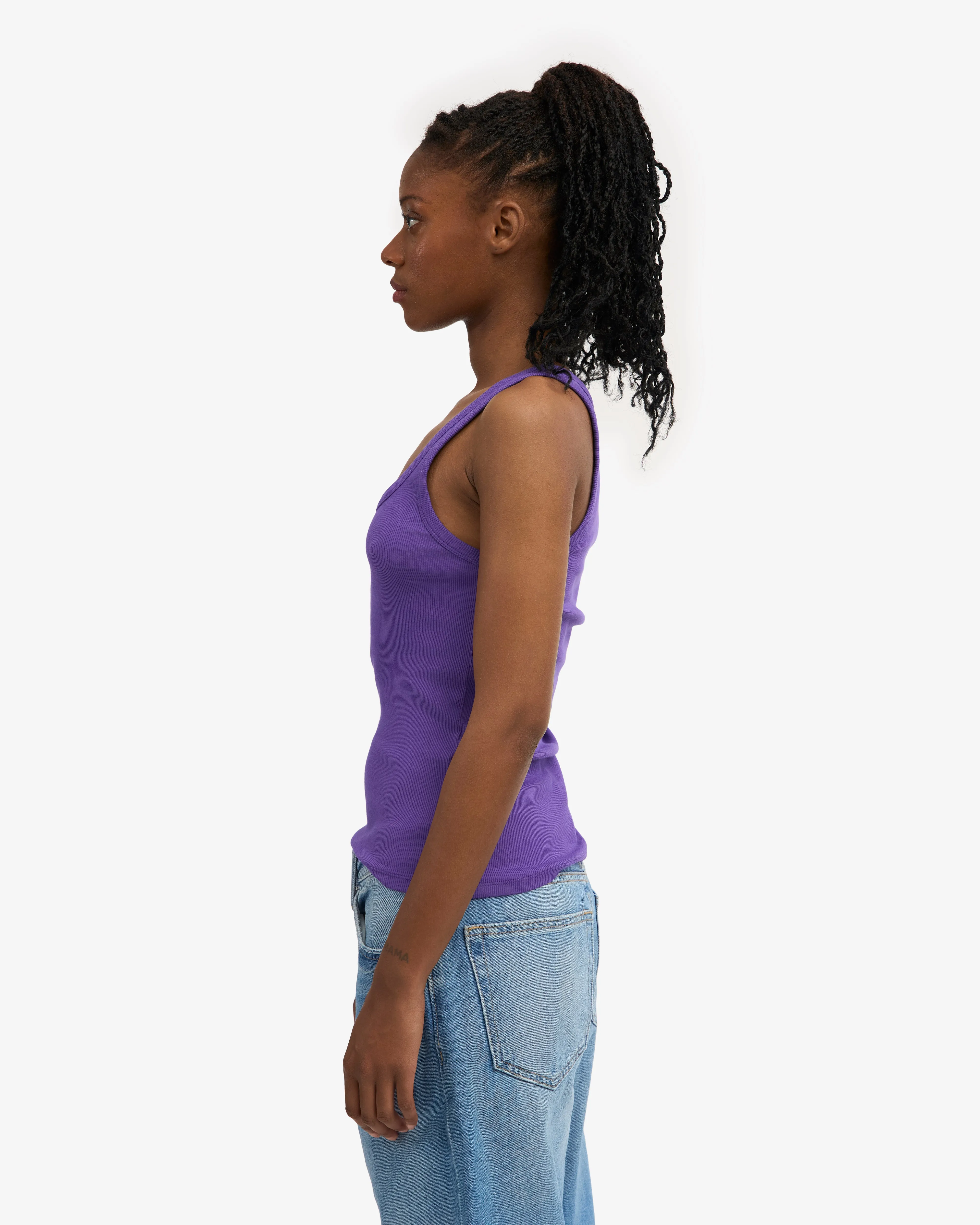 Women Organic Rib Tank Top - Ultra Violet sold by Colorful Standard product image thumbnail 3