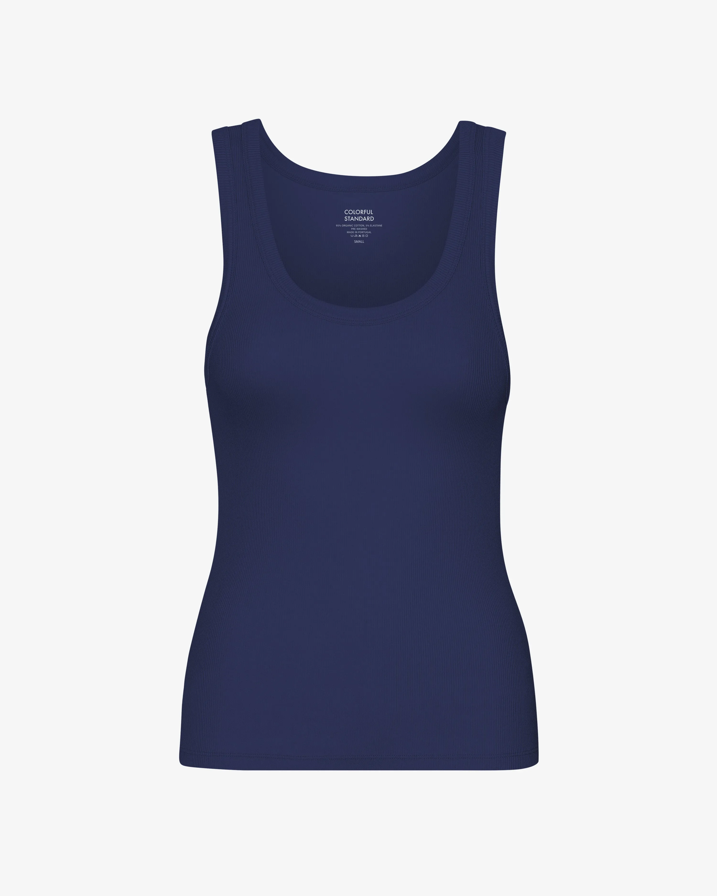 Women Organic Rib Tank Top - Marine Blue sold by Colorful Standard