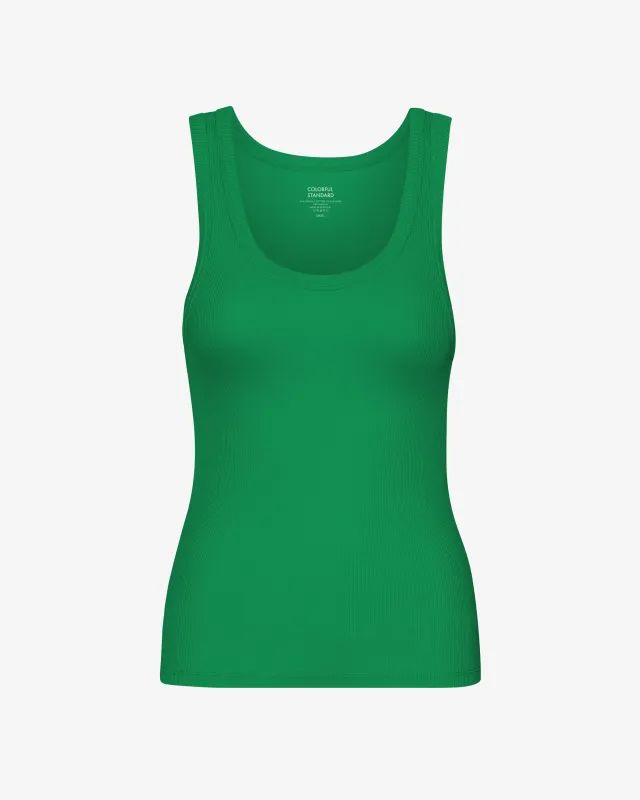 Women Organic Rib Tank Top - Kelly Green sold by Colorful Standard