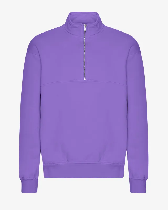 Organic Quarter Zip - Ultra Violet sold by Colorful Standard