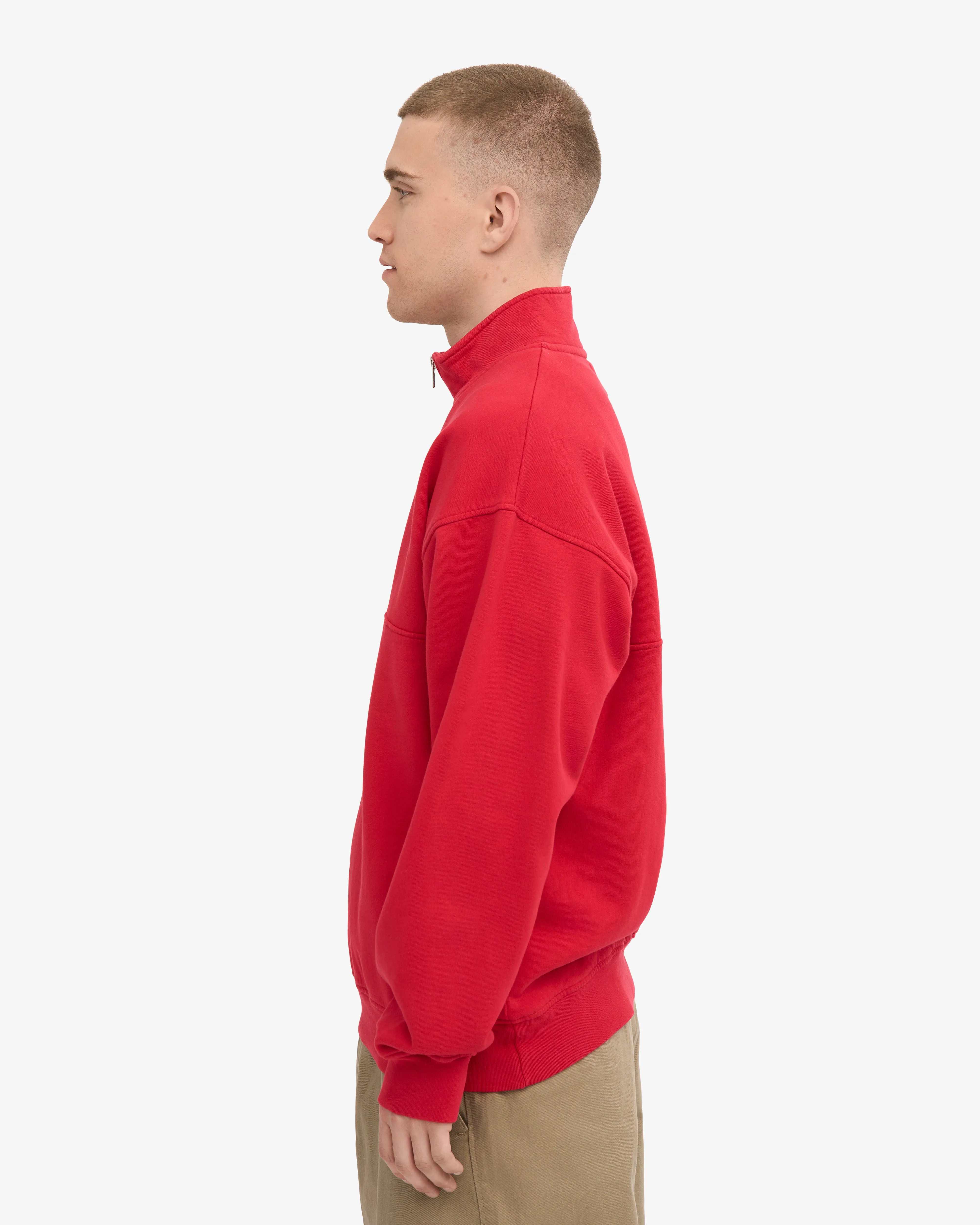 Organic Quarter Zip - Scarlet Red sold by Colorful Standard product image thumbnail 3