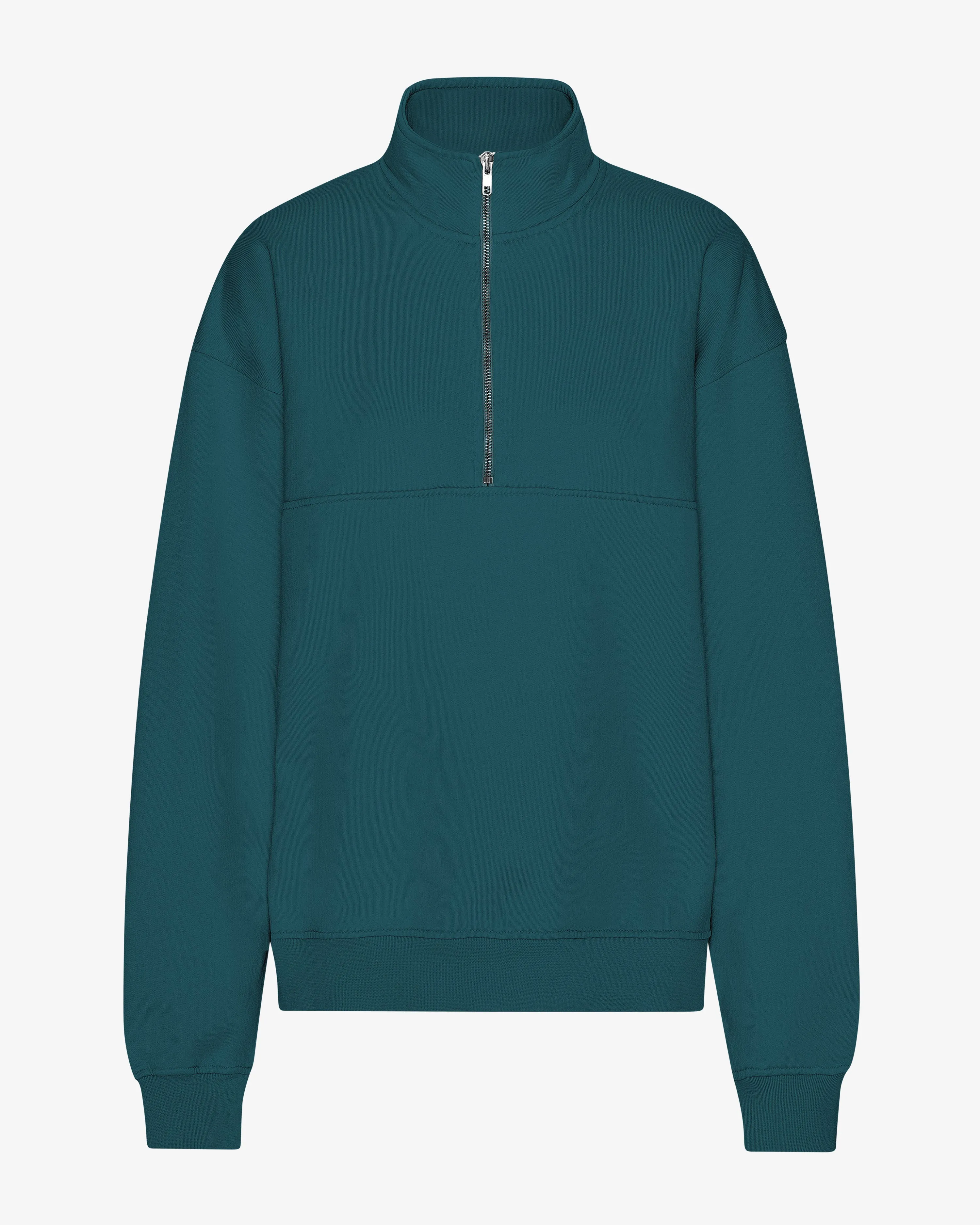 Organic Quarter Zip - Ocean Green sold by Colorful Standard