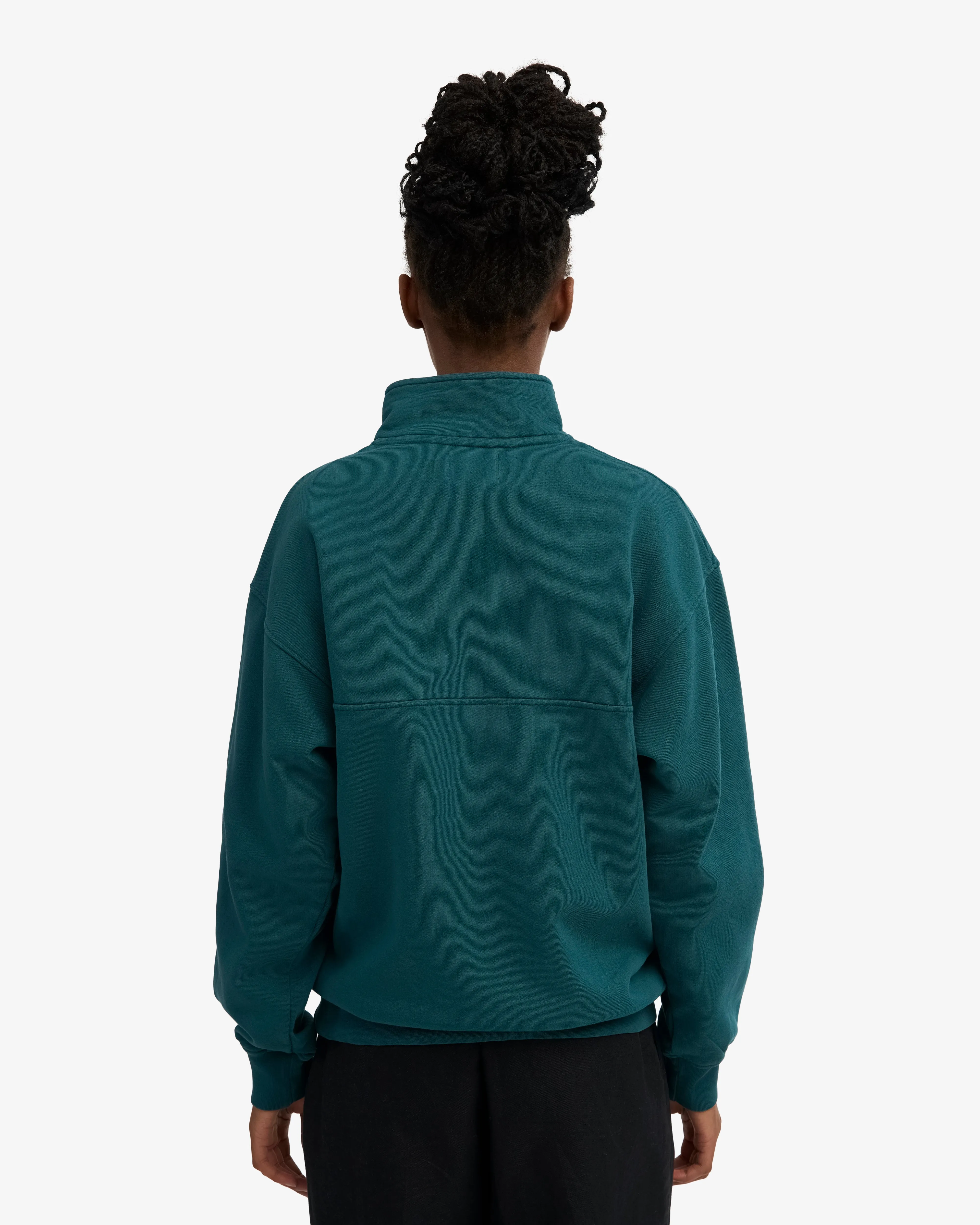 Organic Quarter Zip - Ocean Green sold by Colorful Standard product image thumbnail 4