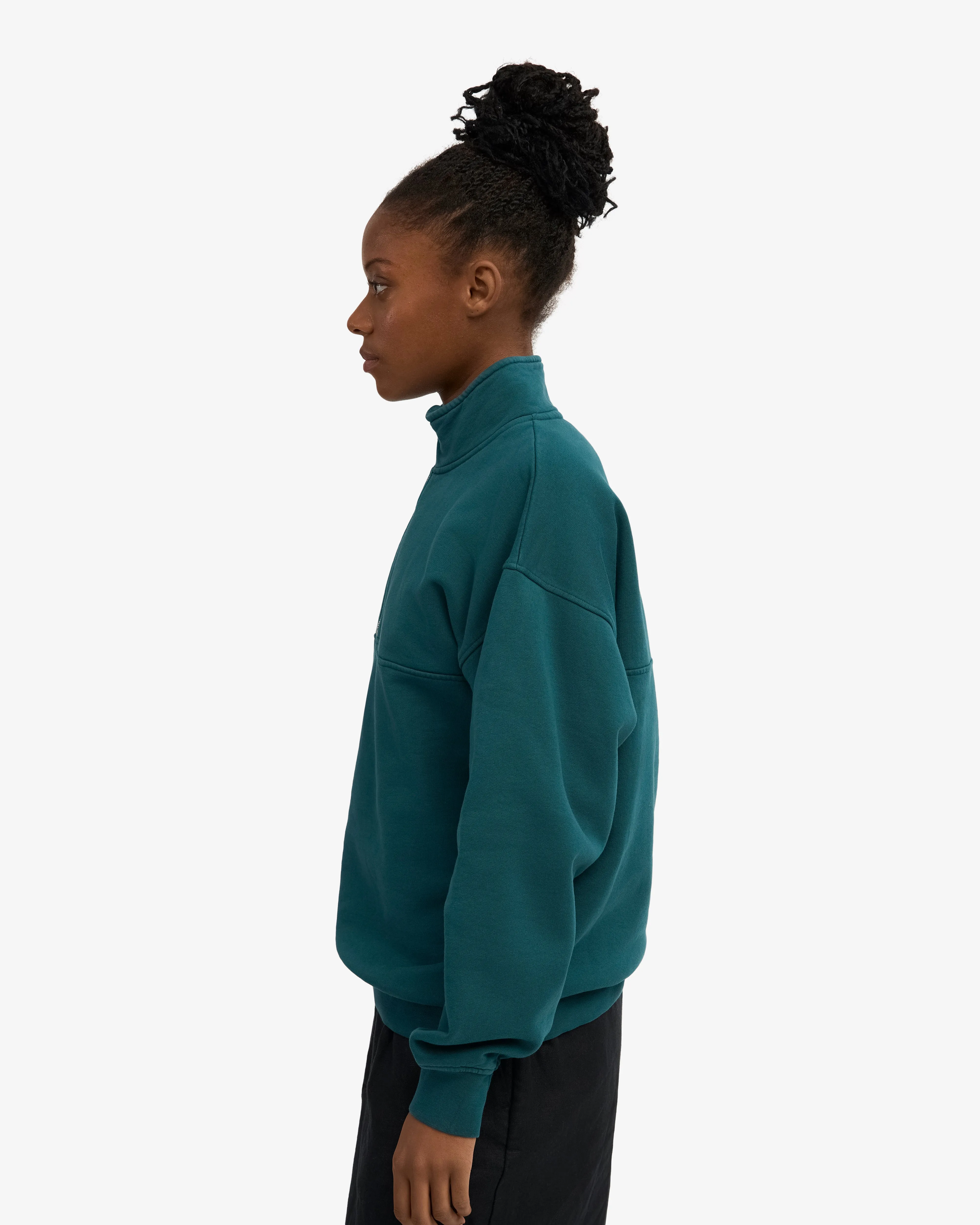 Organic Quarter Zip - Ocean Green sold by Colorful Standard product image thumbnail 3