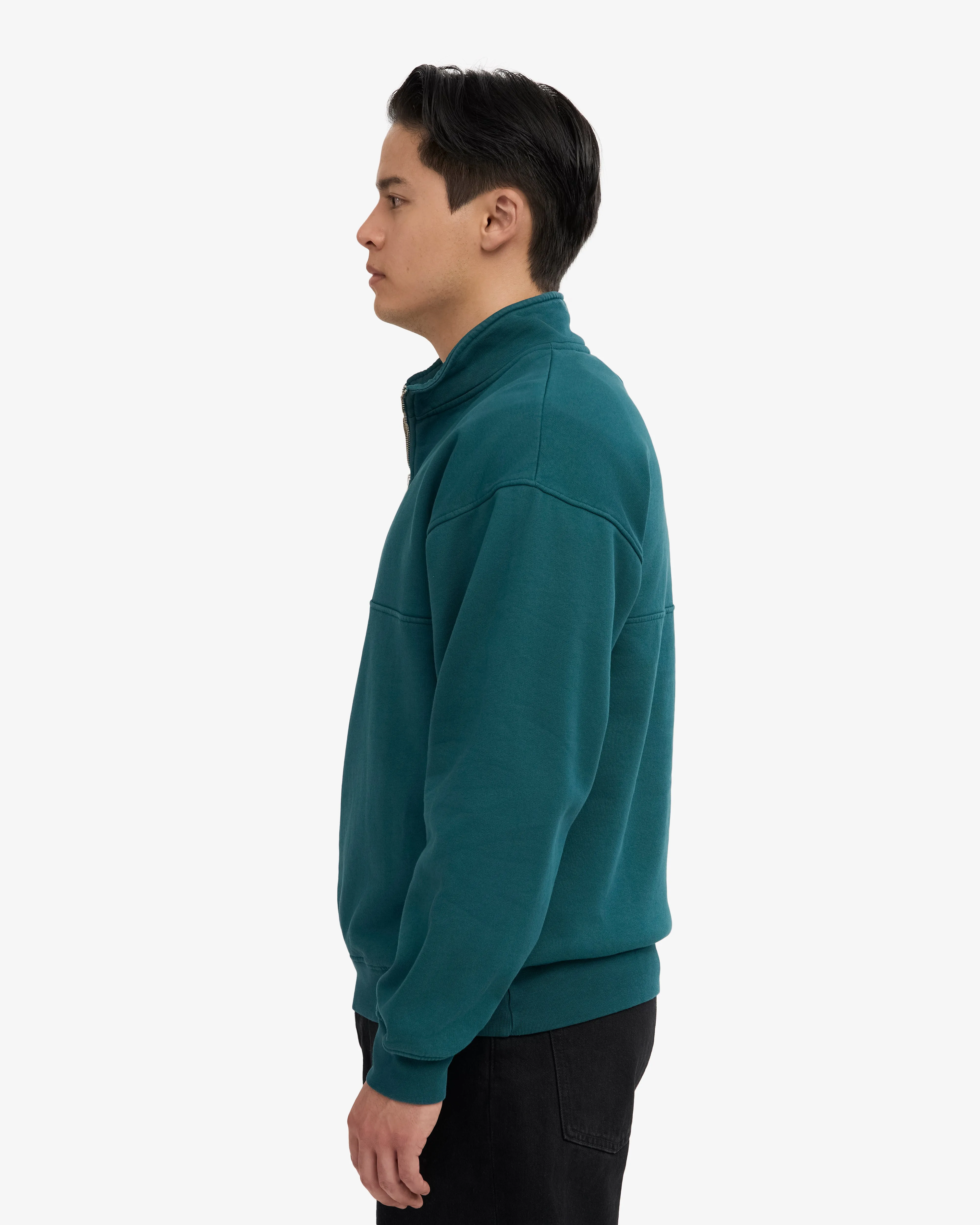 Organic Quarter Zip - Ocean Green sold by Colorful Standard product image thumbnail 3