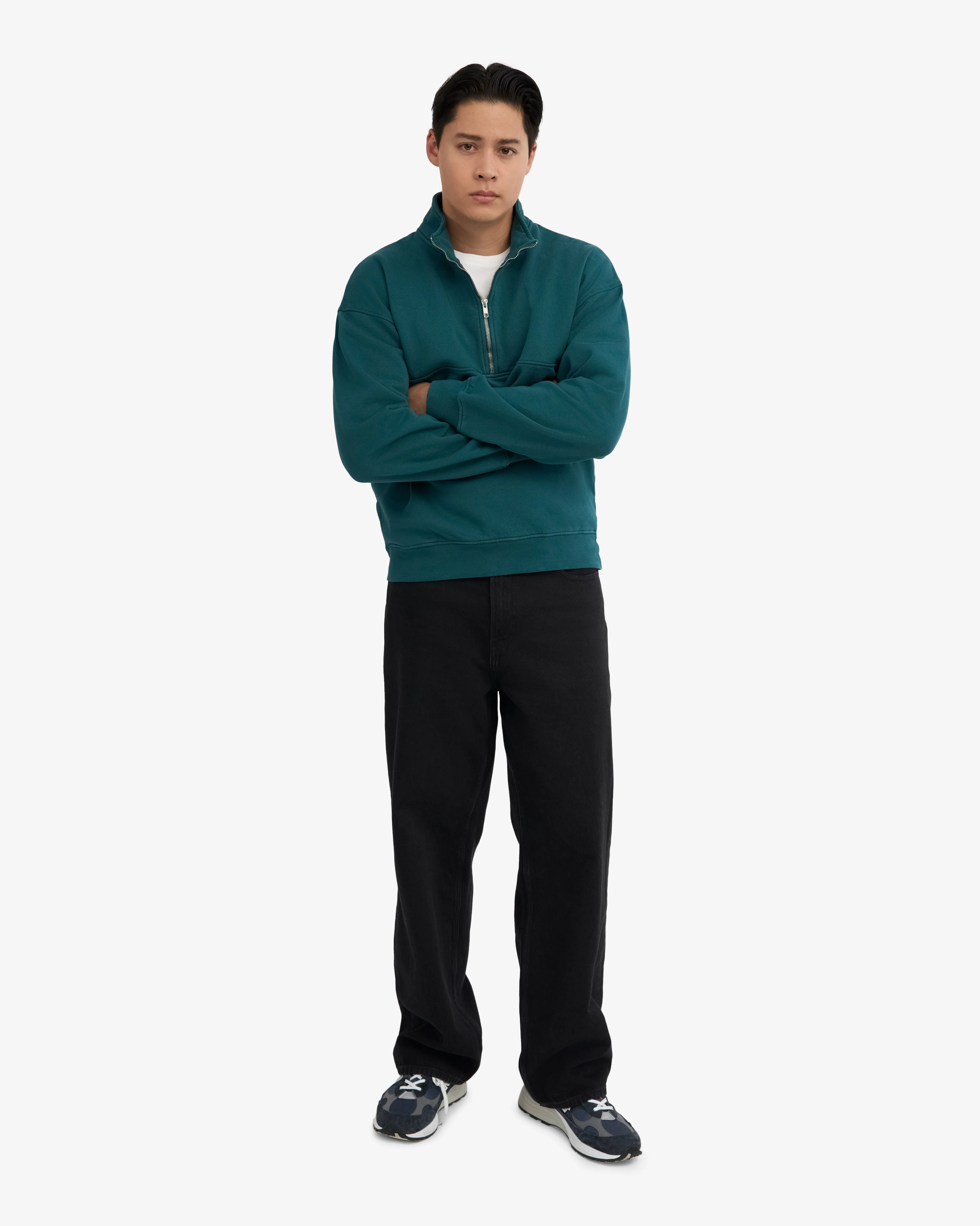Organic Quarter Zip - Ocean Green sold by Colorful Standard product image thumbnail 5