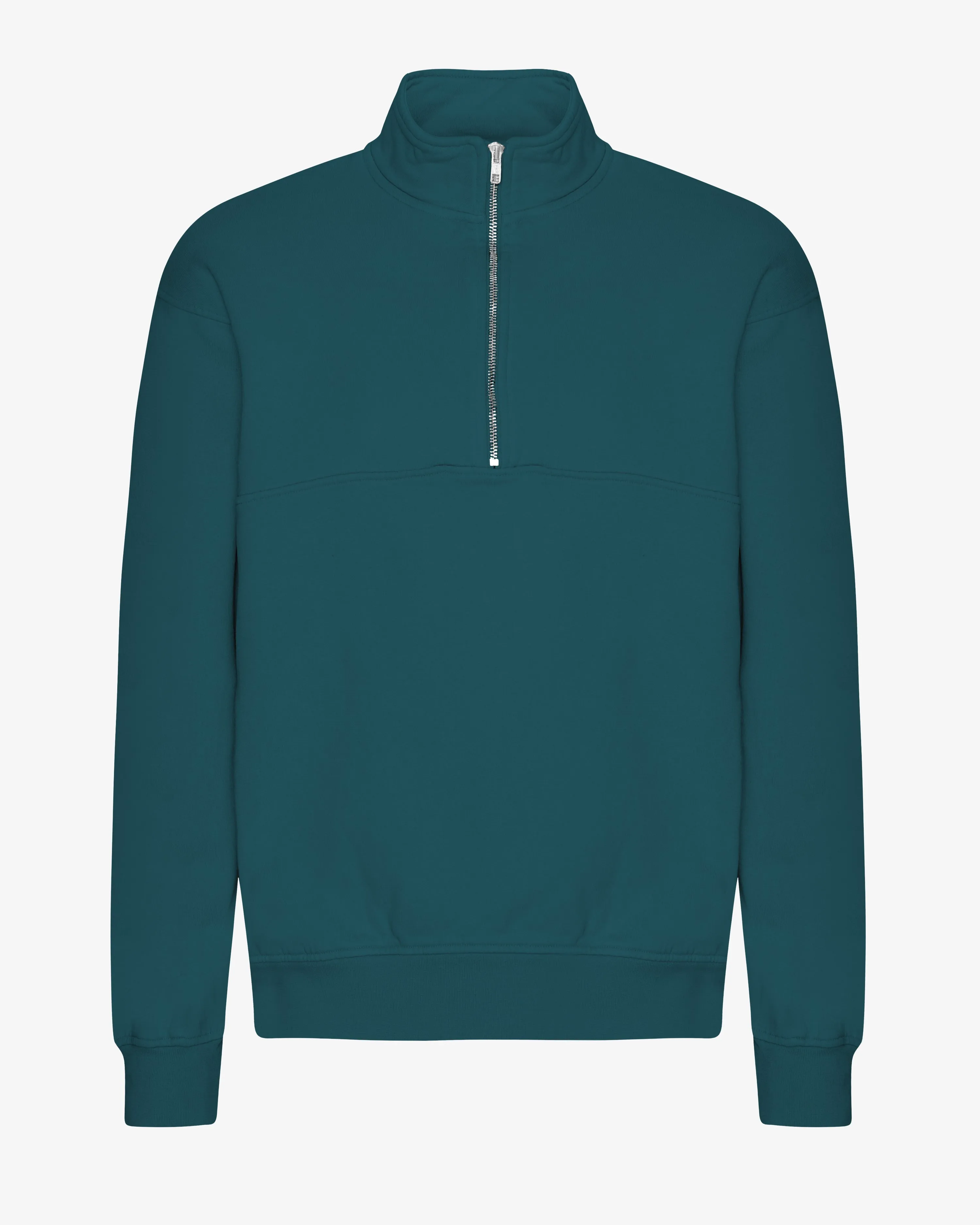 Organic Quarter Zip - Ocean Green sold by Colorful Standard