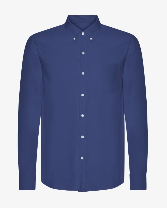 Organic Button Down Shirt - Marine Blue sold by Colorful Standard