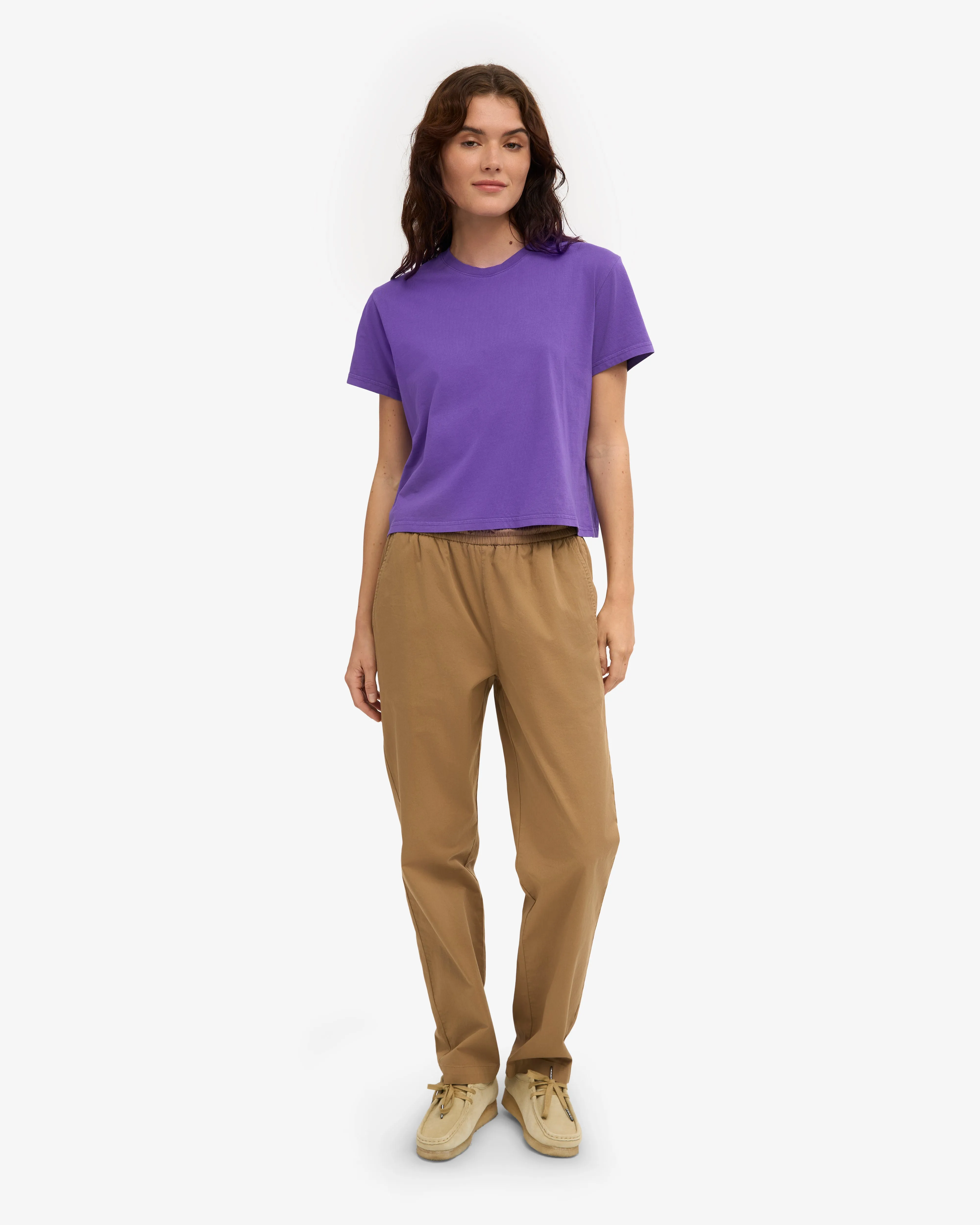 Organic Boxy Crop Tee - Ultra Violet sold by Colorful Standard product image thumbnail 5