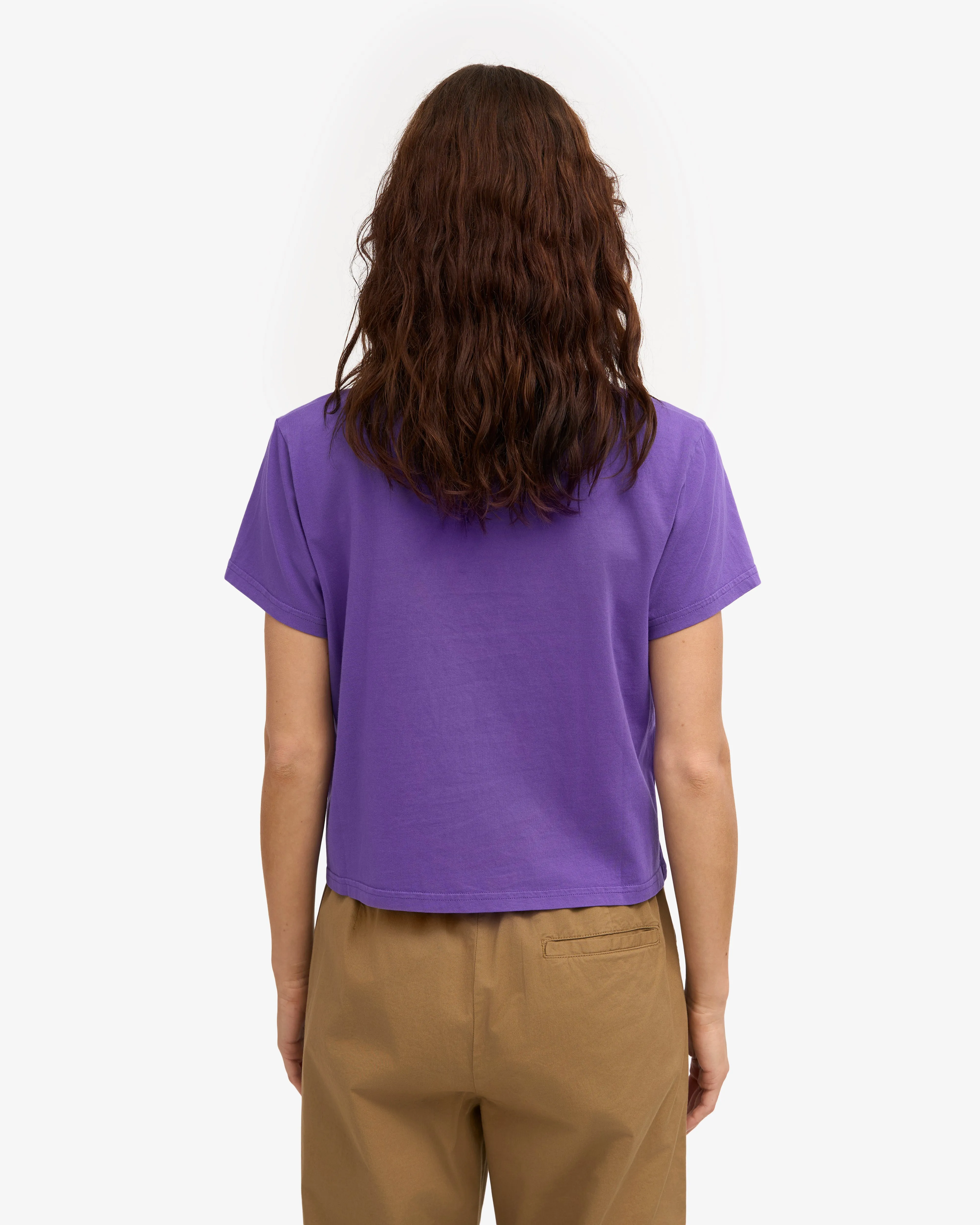 Organic Boxy Crop Tee - Ultra Violet sold by Colorful Standard product image thumbnail 4