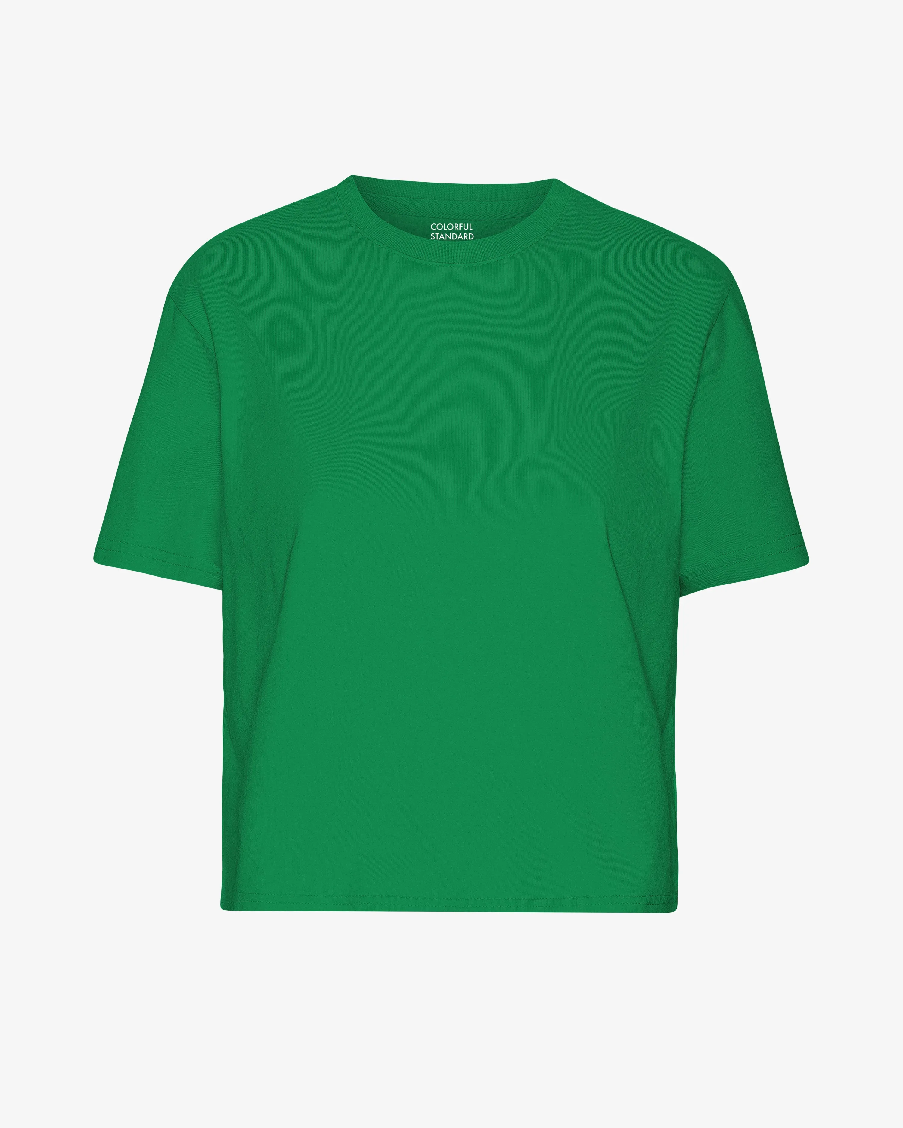 Organic Boxy Crop Tee - Kelly Green sold by Colorful Standard