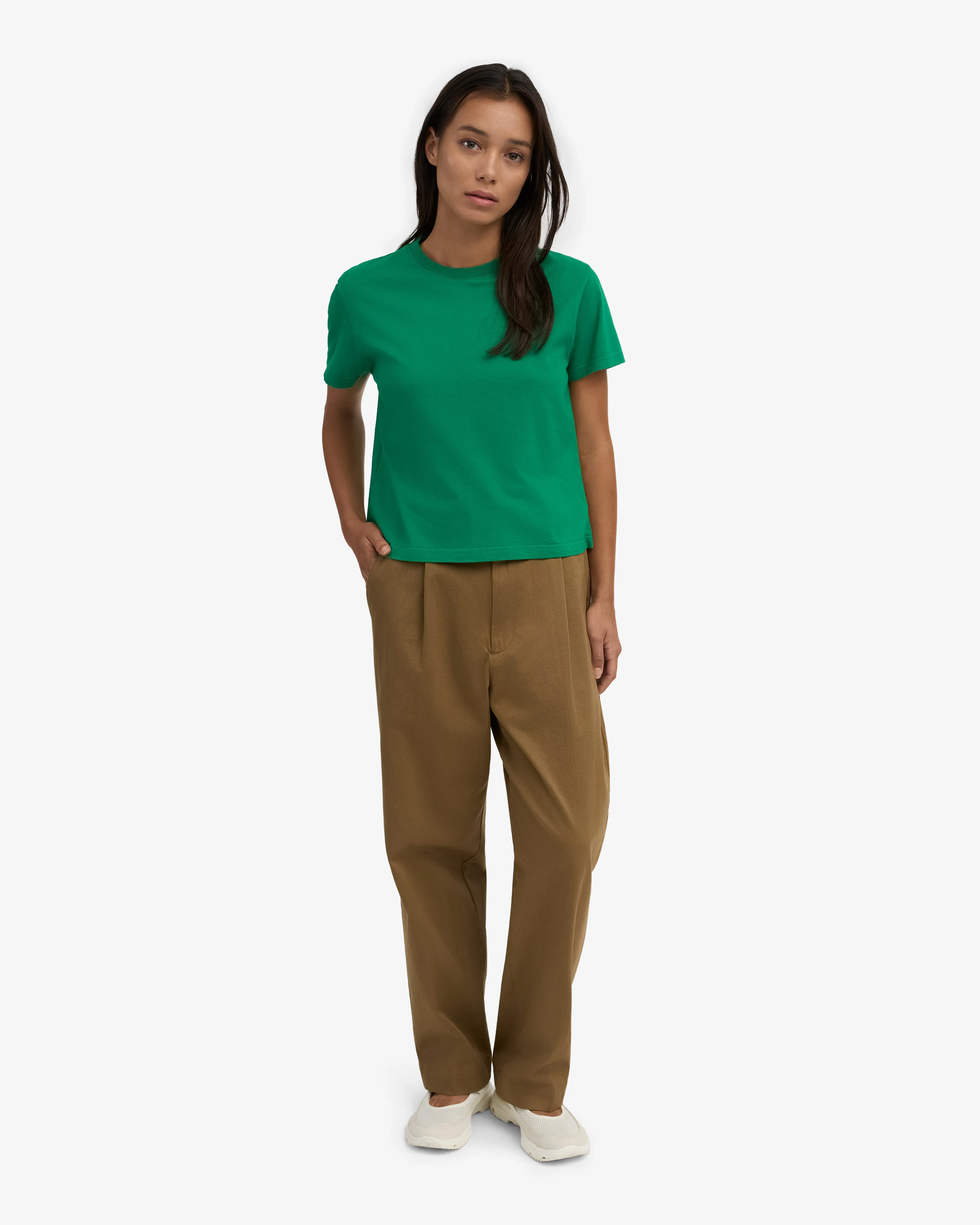 Organic Boxy Crop Tee - Kelly Green sold by Colorful Standard product image thumbnail 5