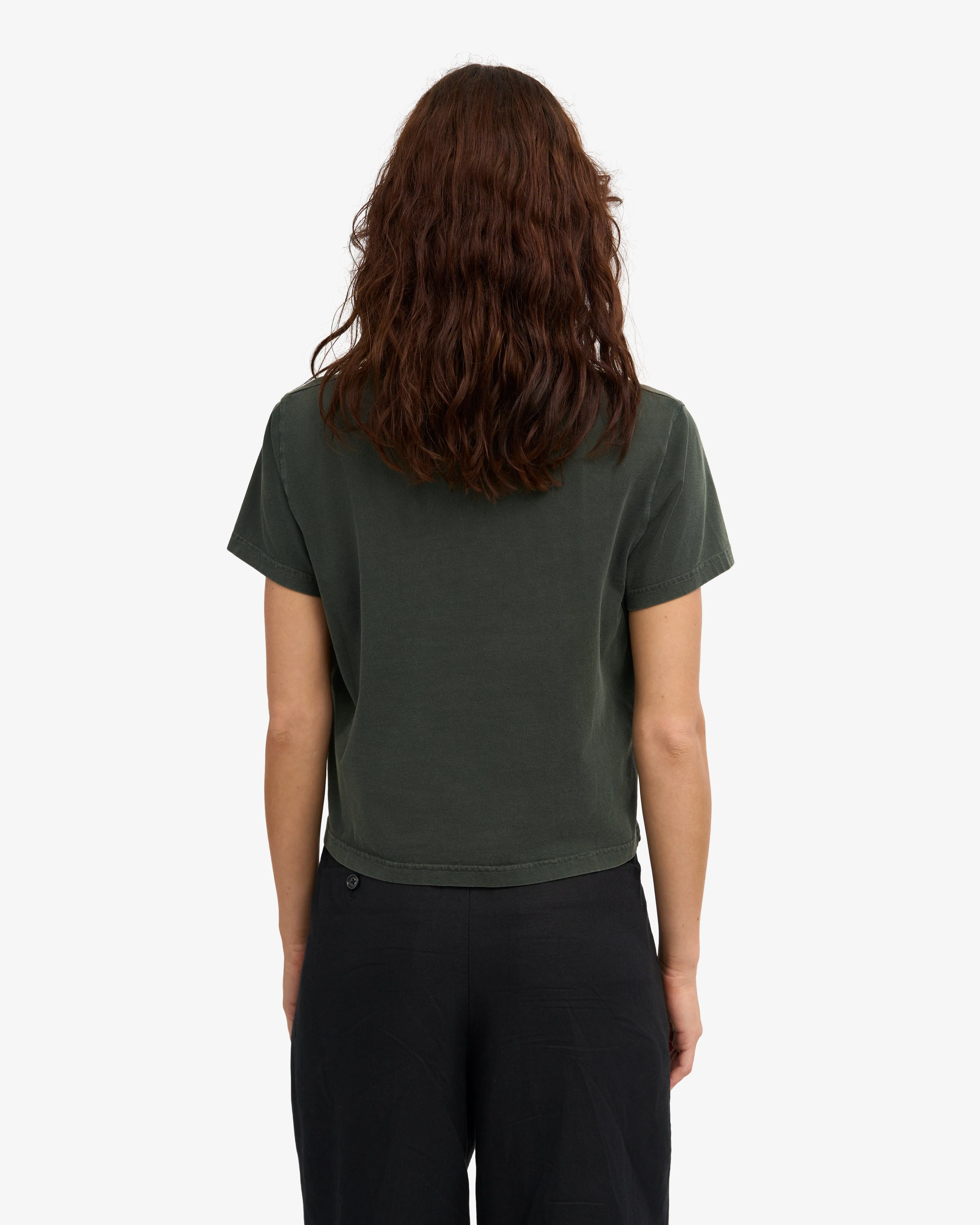 Organic Boxy Crop Tee - Midnight Forest sold by Colorful Standard product image thumbnail 4