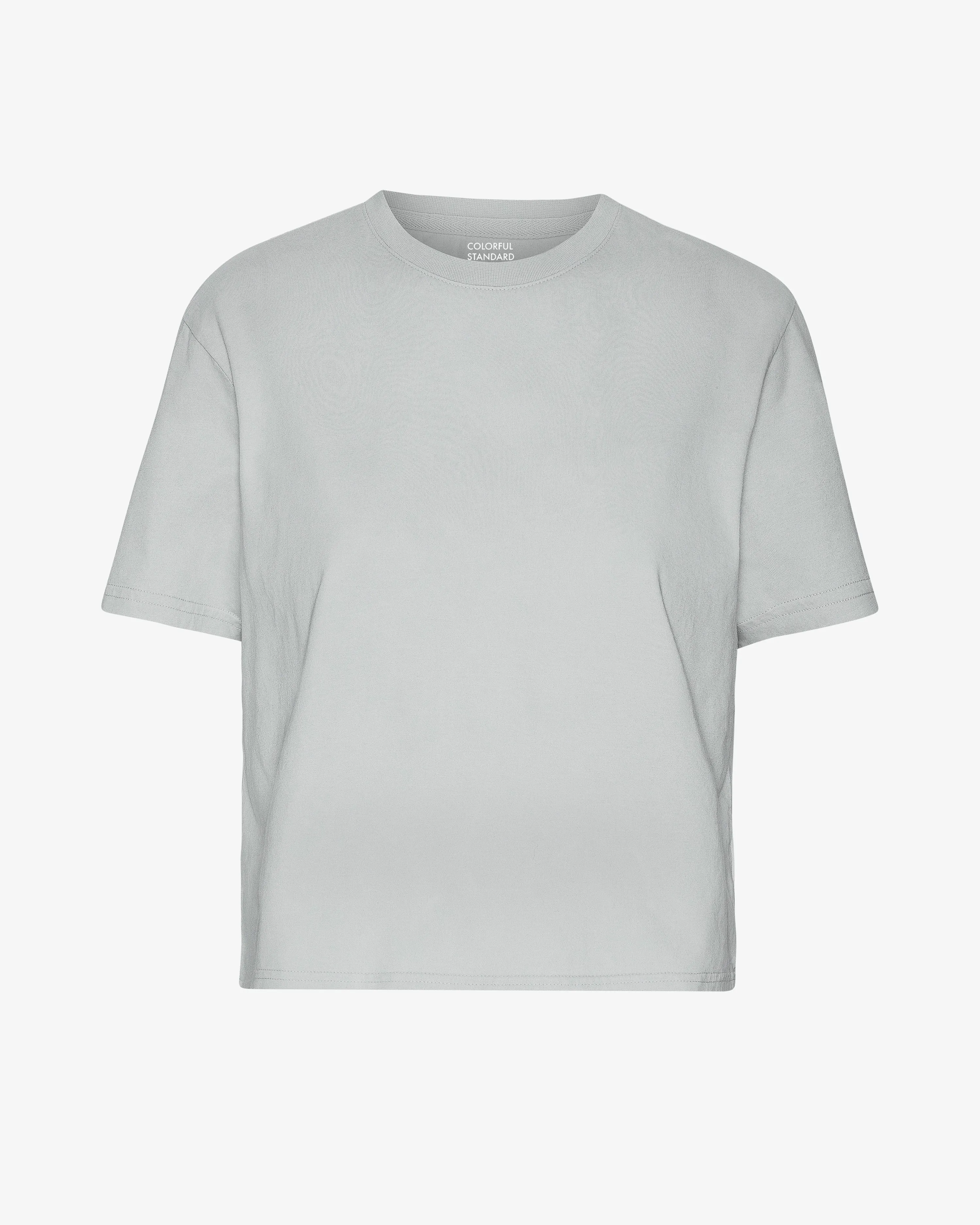 Organic Boxy Crop Tee - Faded Grey sold by Colorful Standard