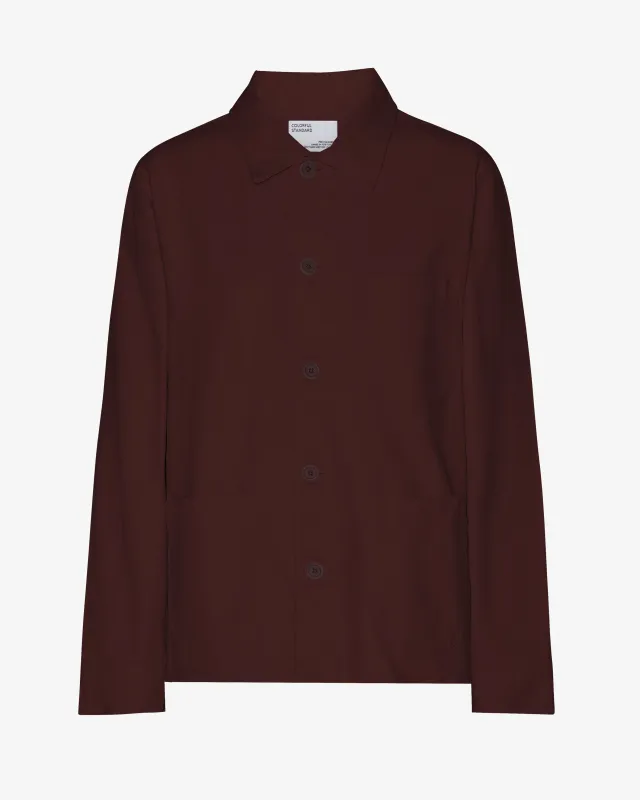 Organic Workwear Jacket - Oxblood Red sold by Colorful Standard