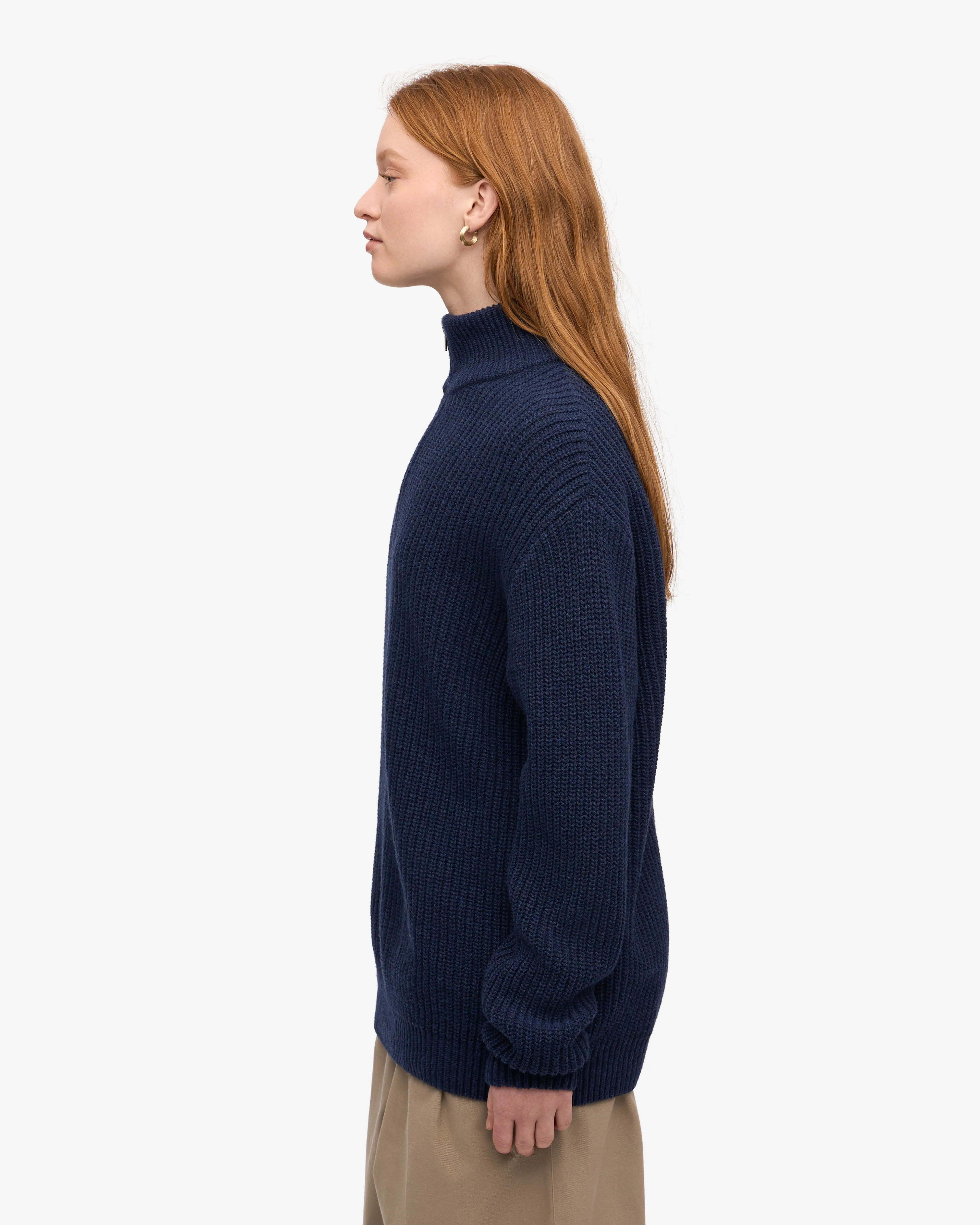 Merino Quarter Zip - Marine Blue sold by Colorful Standard product image thumbnail 3