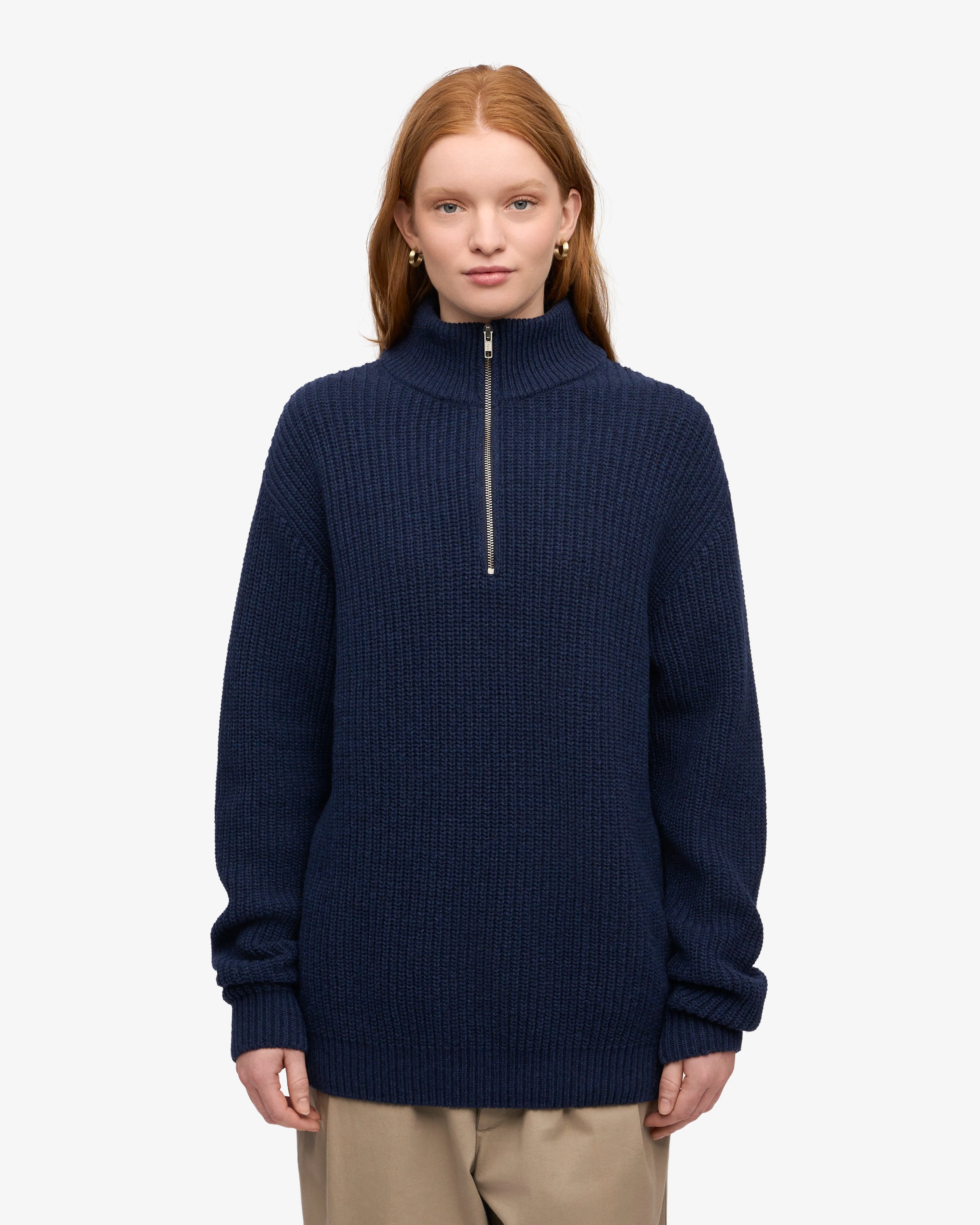 Merino Quarter Zip - Marine Blue sold by Colorful Standard product image thumbnail 2