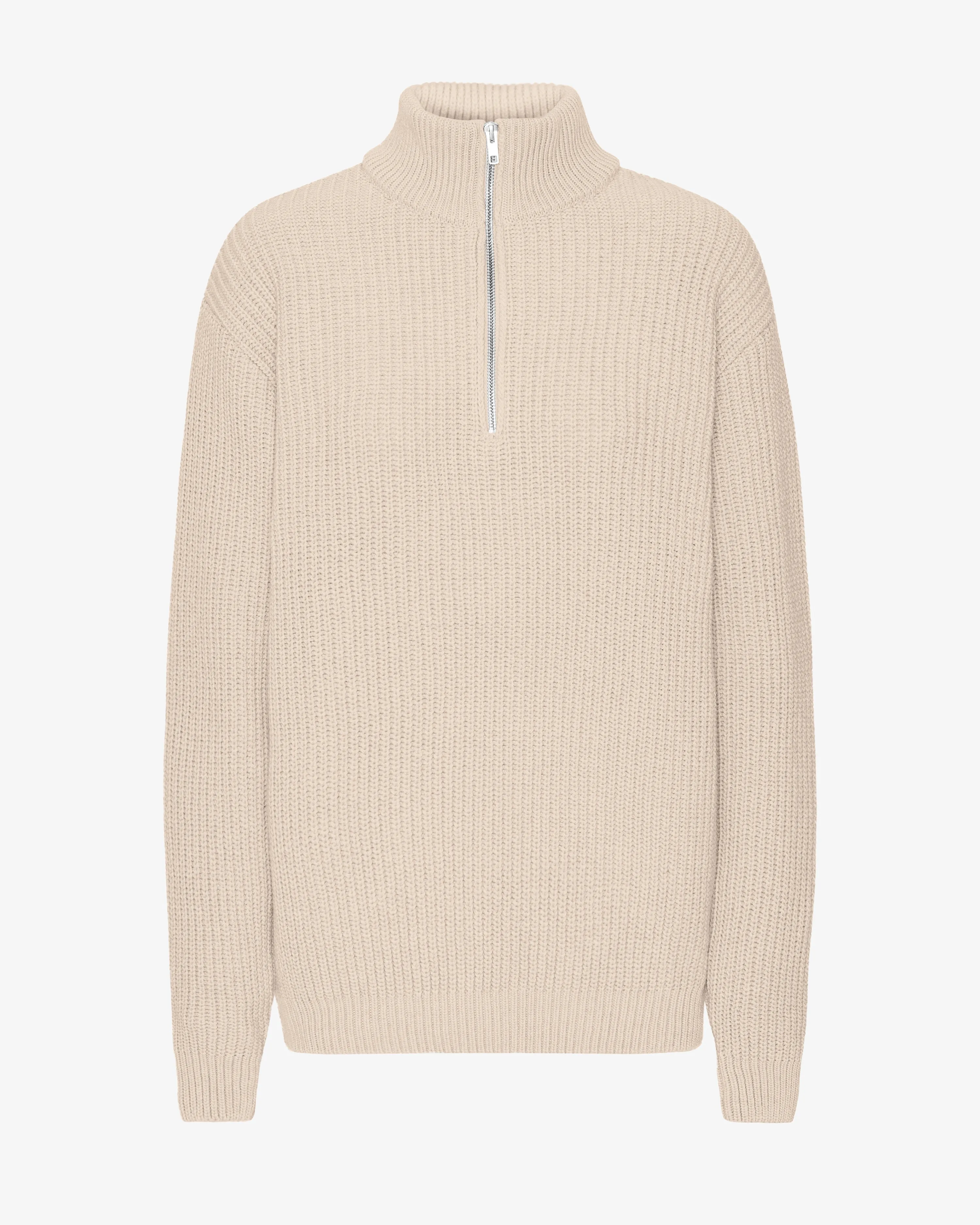 Merino Quarter Zip - Ivory White sold by Colorful Standard