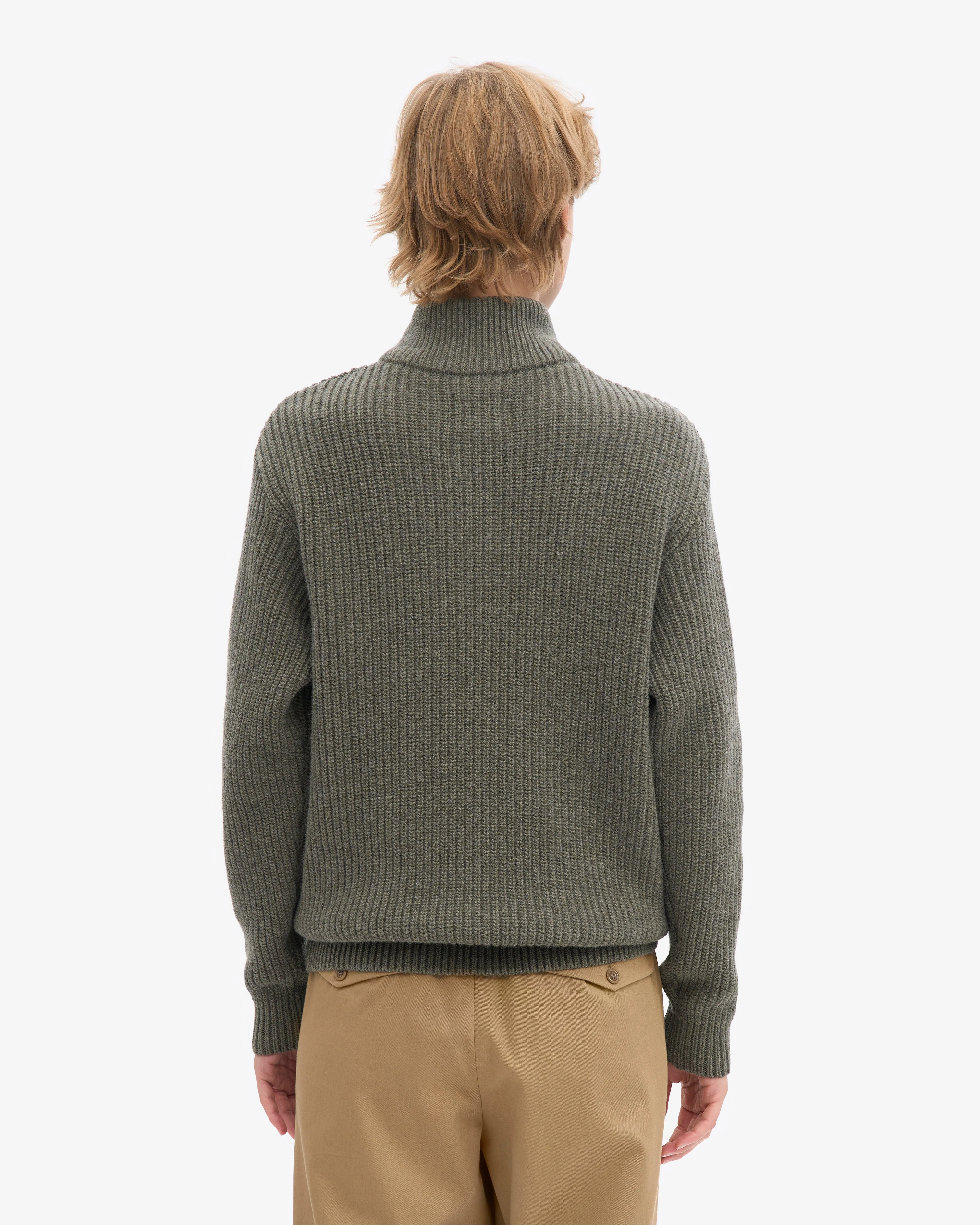 Merino Quarter Zip - Dusty Olive sold by Colorful Standard product image thumbnail 2