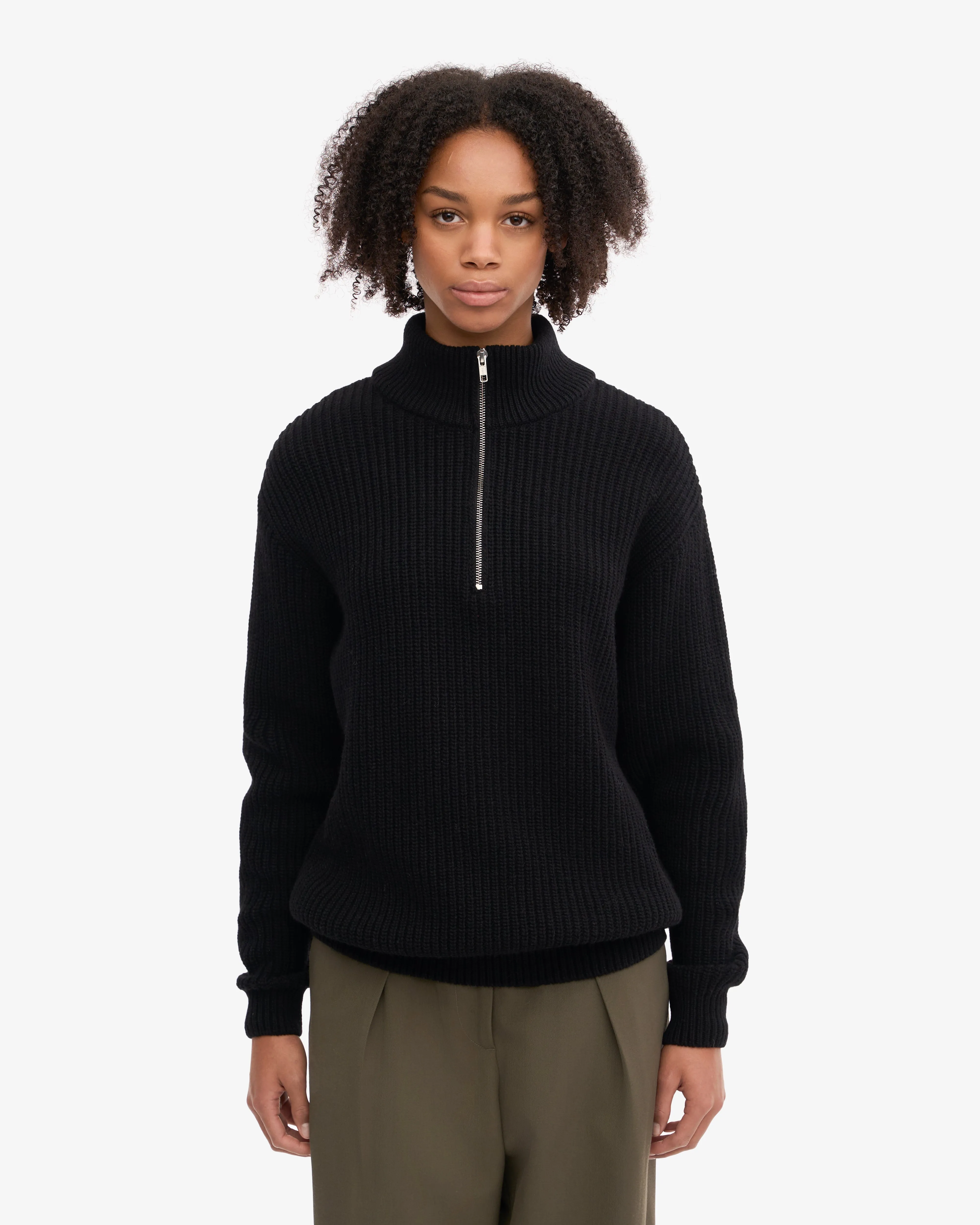 Merino Quarter Zip - Deep Black sold by Colorful Standard product image thumbnail 2