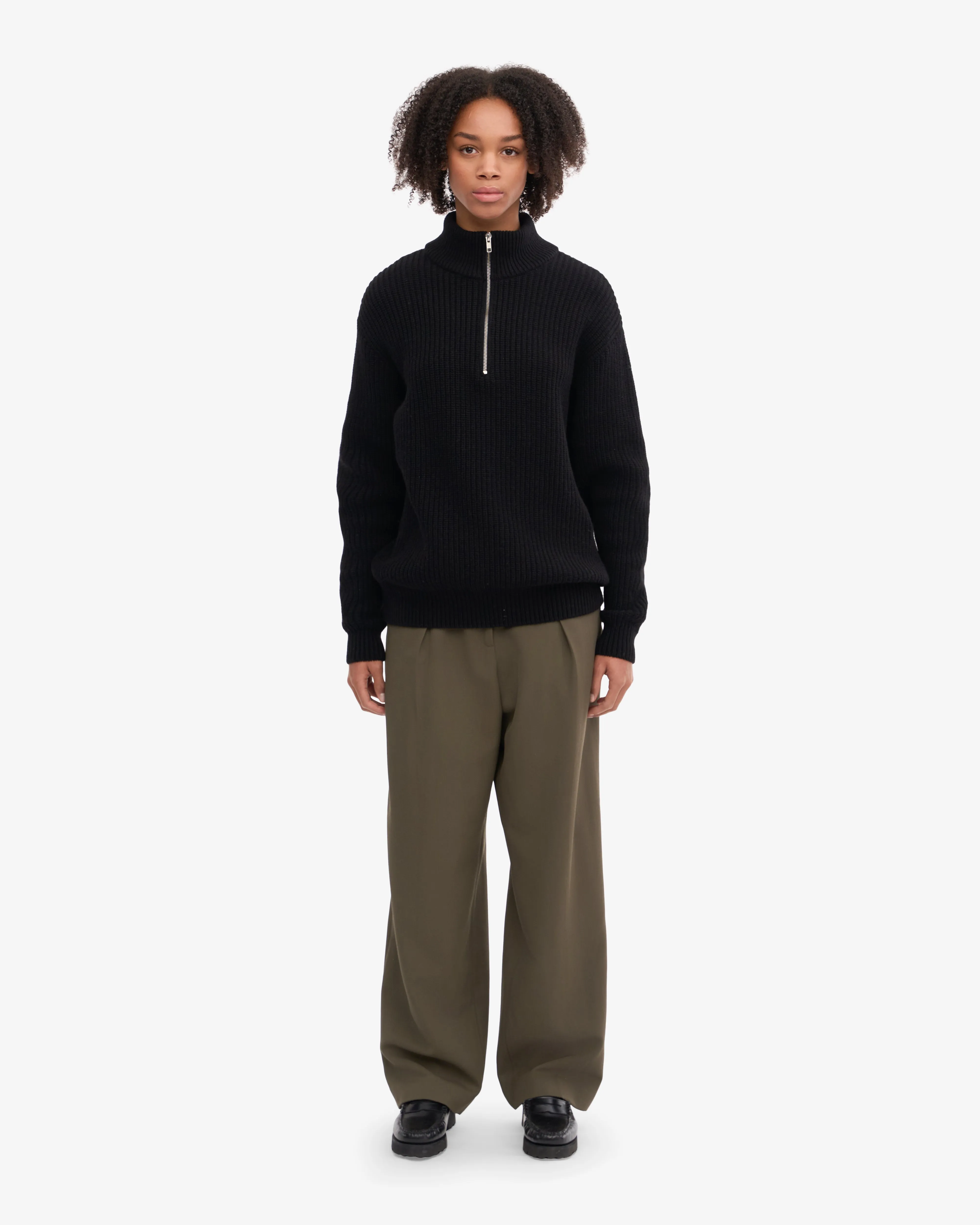 Merino Quarter Zip - Deep Black sold by Colorful Standard product image thumbnail 5