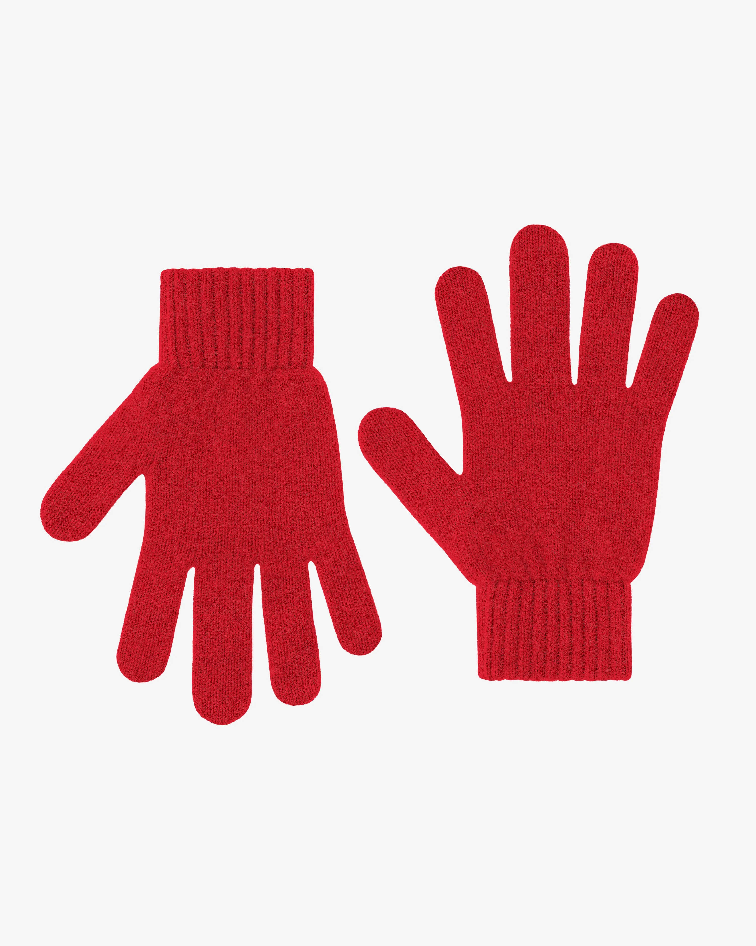 Merino Wool Gloves - Scarlet Red sold by Colorful Standard