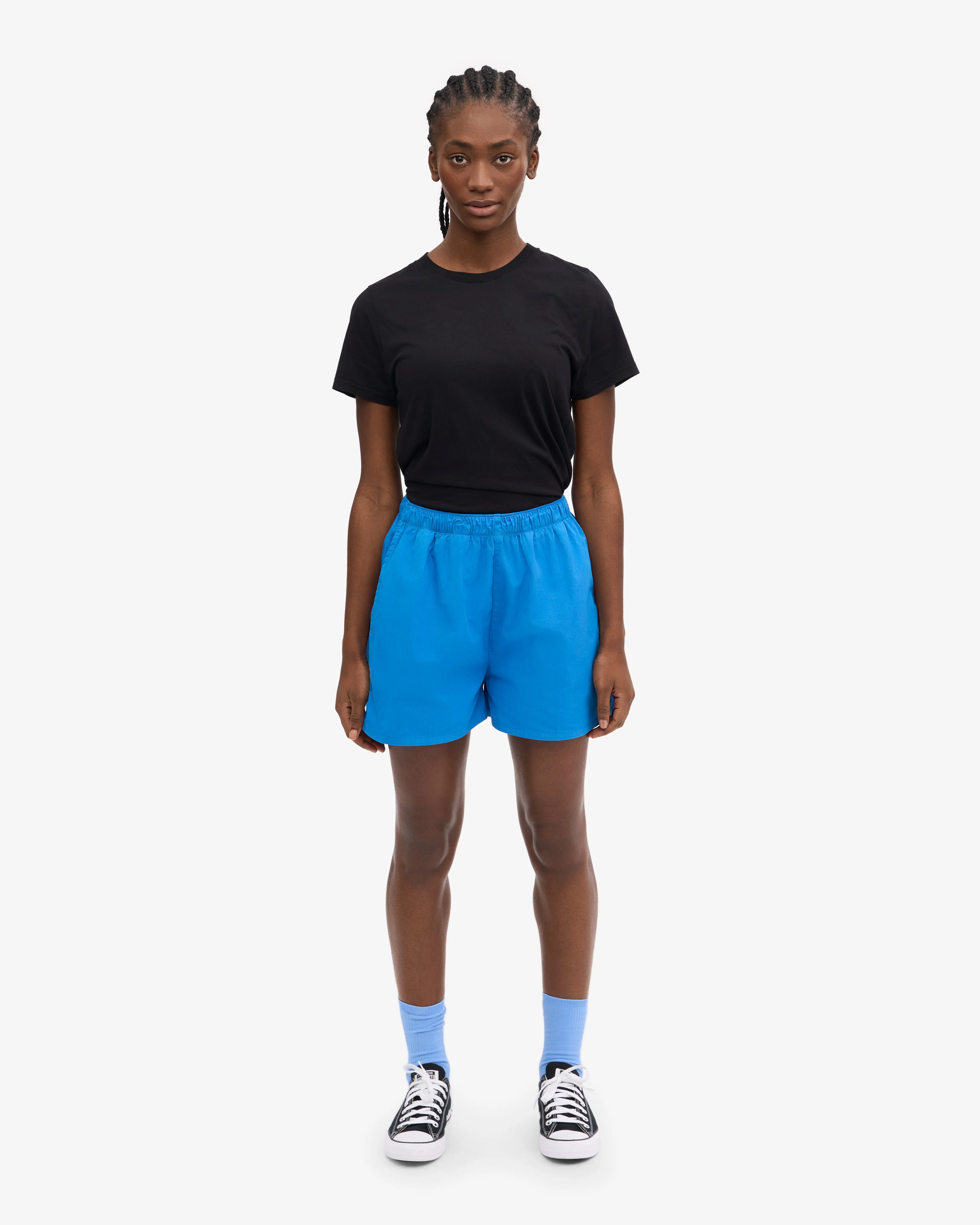 Women Organic Twill Shorts - Pacific Blue sold by Colorful Standard product image thumbnail 2