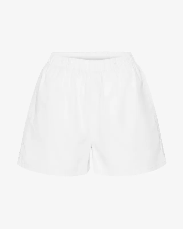 Women Organic Twill Shorts - Optical White sold by Colorful Standard