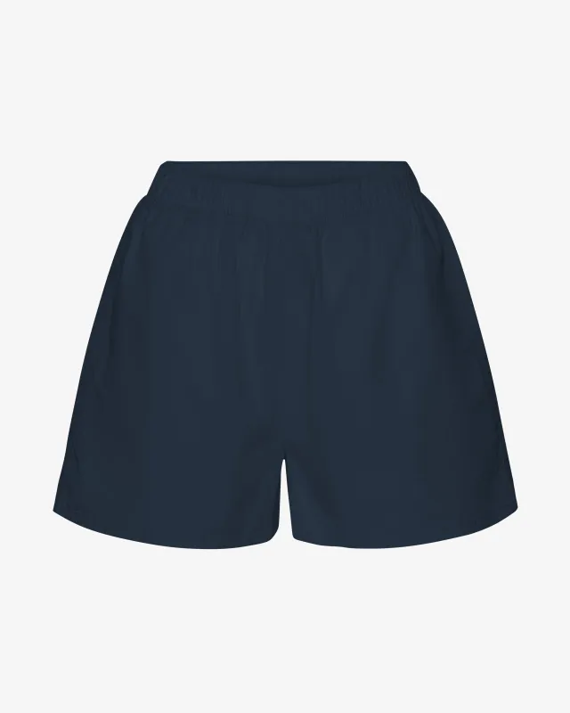 Women Organic Twill Shorts - Navy Blue sold by Colorful Standard